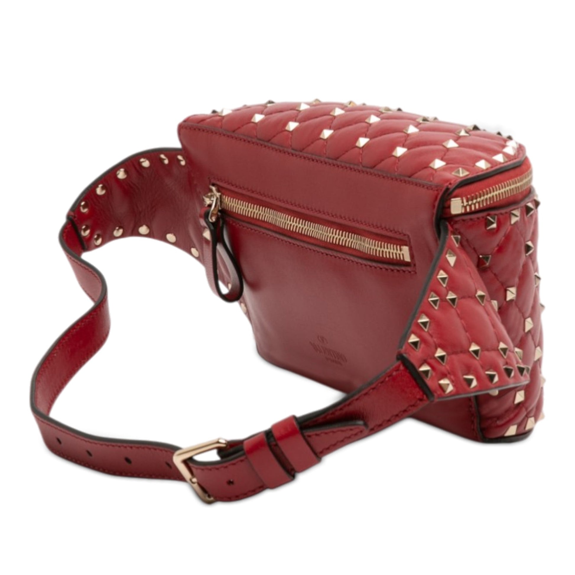 Nappa Rockstud Spike Belt Bag