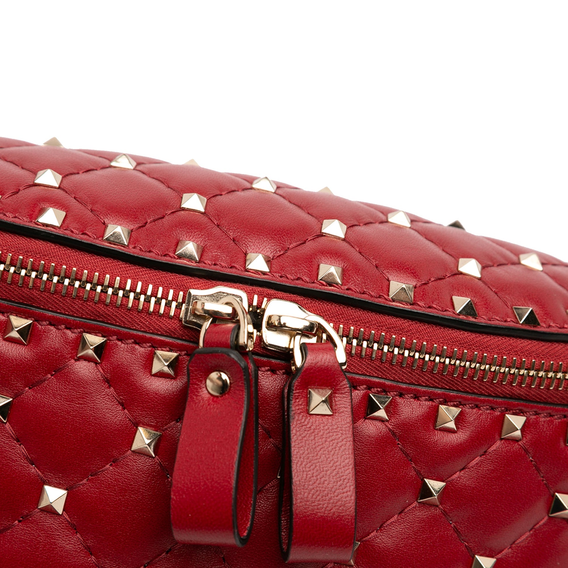 Nappa Rockstud Spike Belt Bag