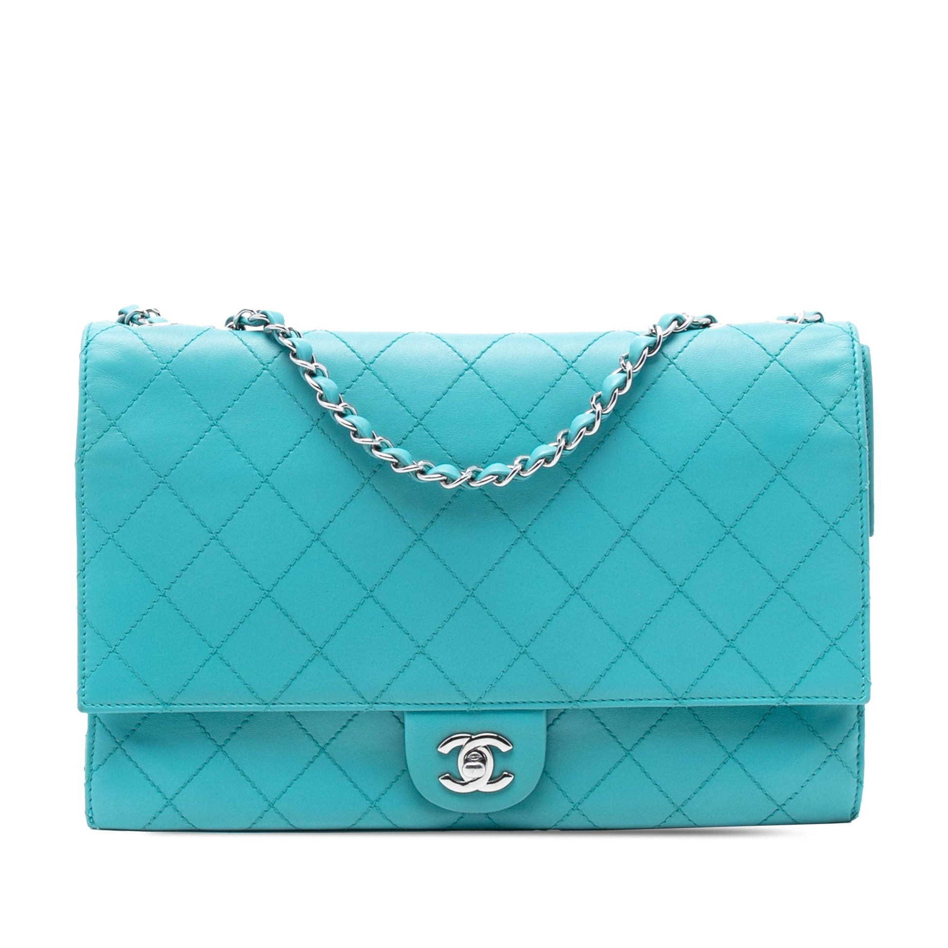 Chanel CC Quilted Calfskin Double Flap