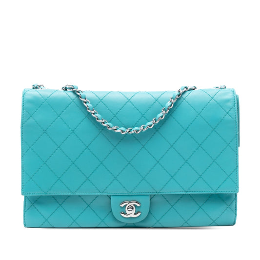 Chanel CC Quilted Calfskin Double Flap