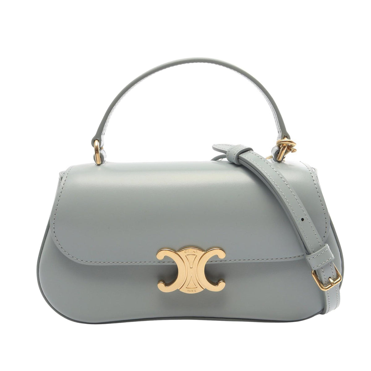 Celine Teen Leather Laura Satchel