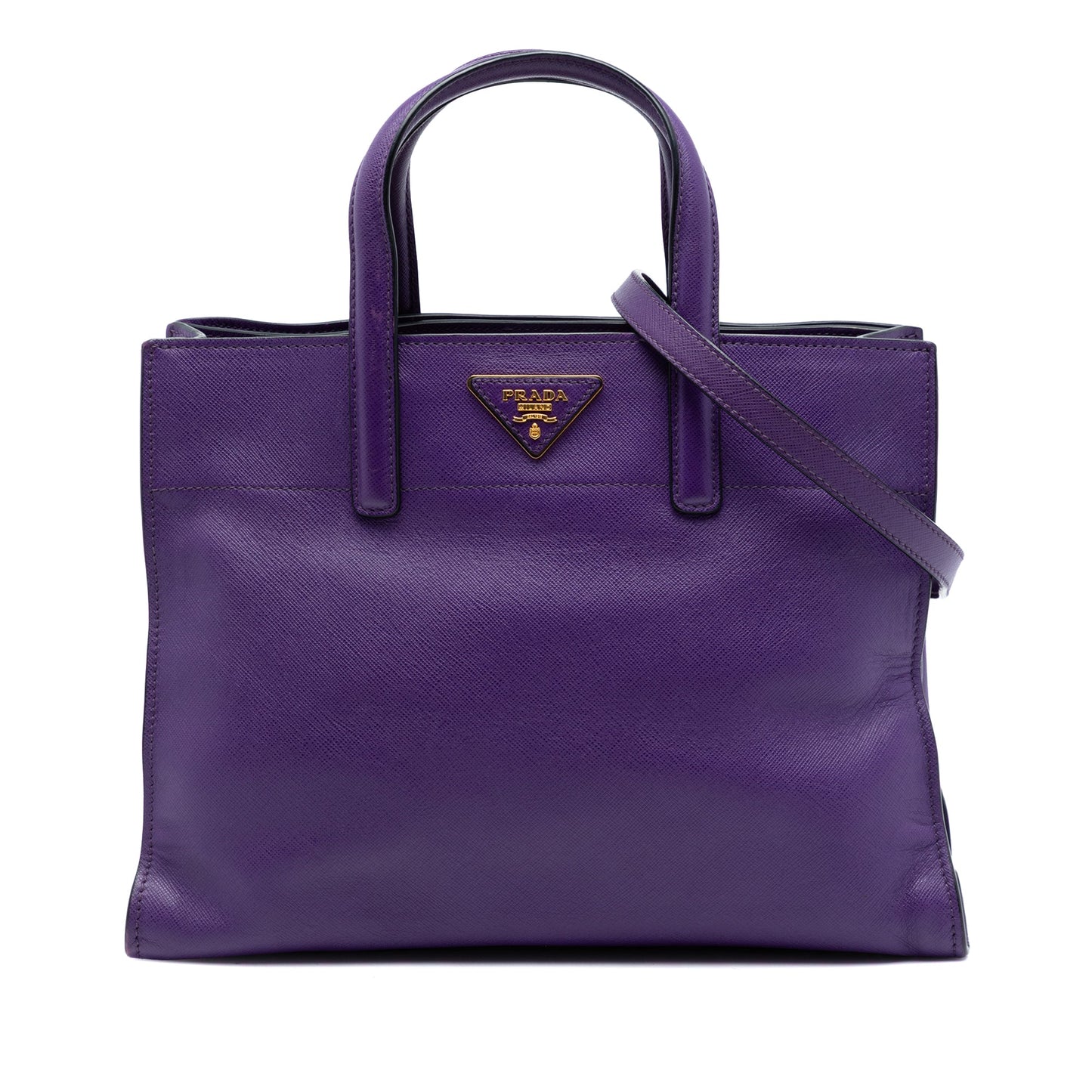 Prada Saffiano Soft Triple Pocket Tote