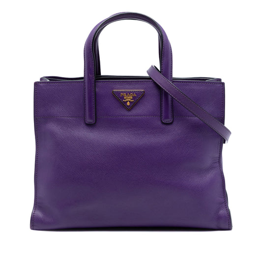 Prada Saffiano Soft Triple Pocket Tote