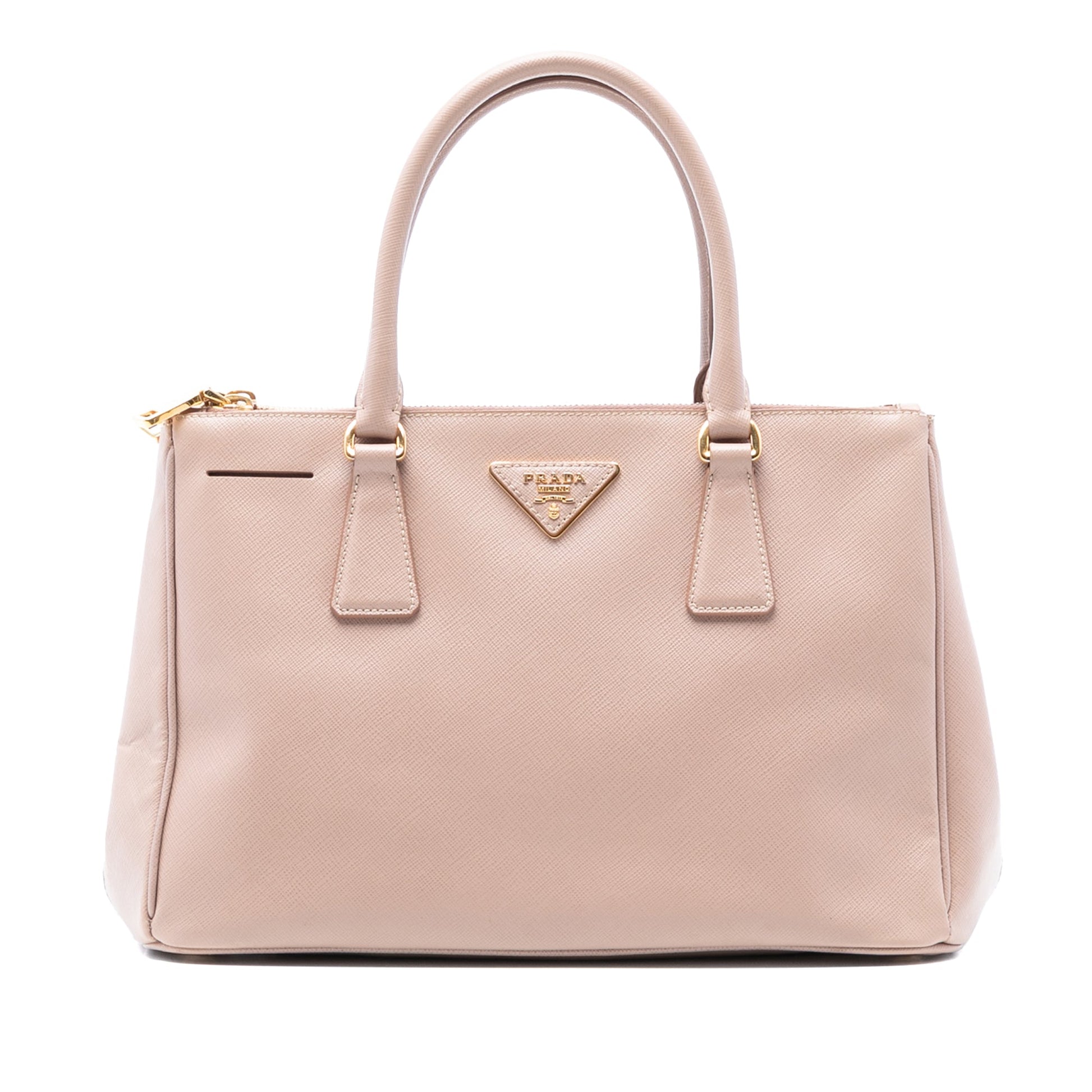 Prada Small Saffiano Lux Galleria Double Zip Satchel
