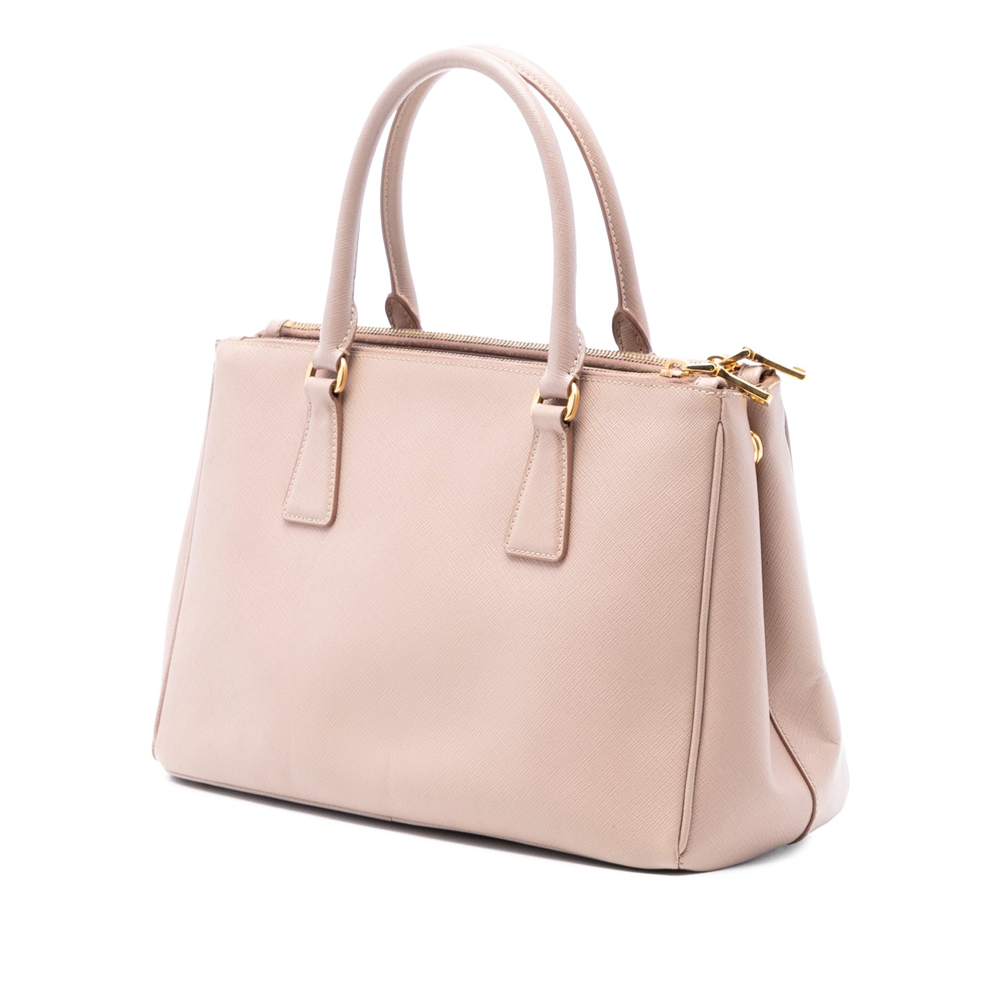 Prada Small Saffiano Lux Galleria Double Zip Satchel