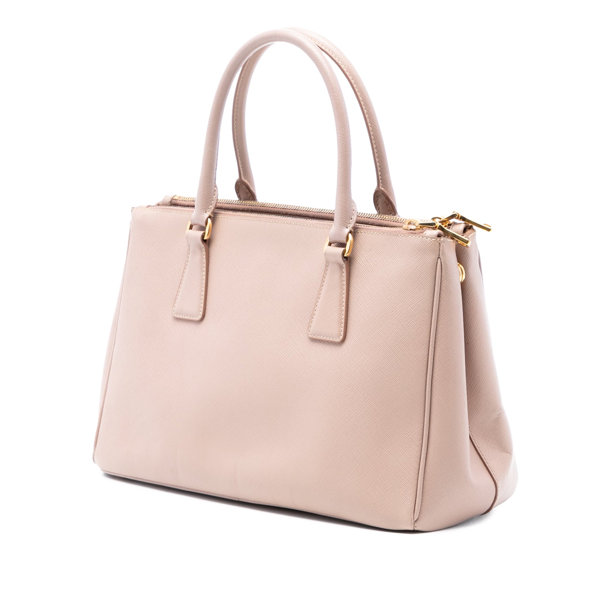 Prada Small Saffiano Lux Galleria Double Zip Satchel