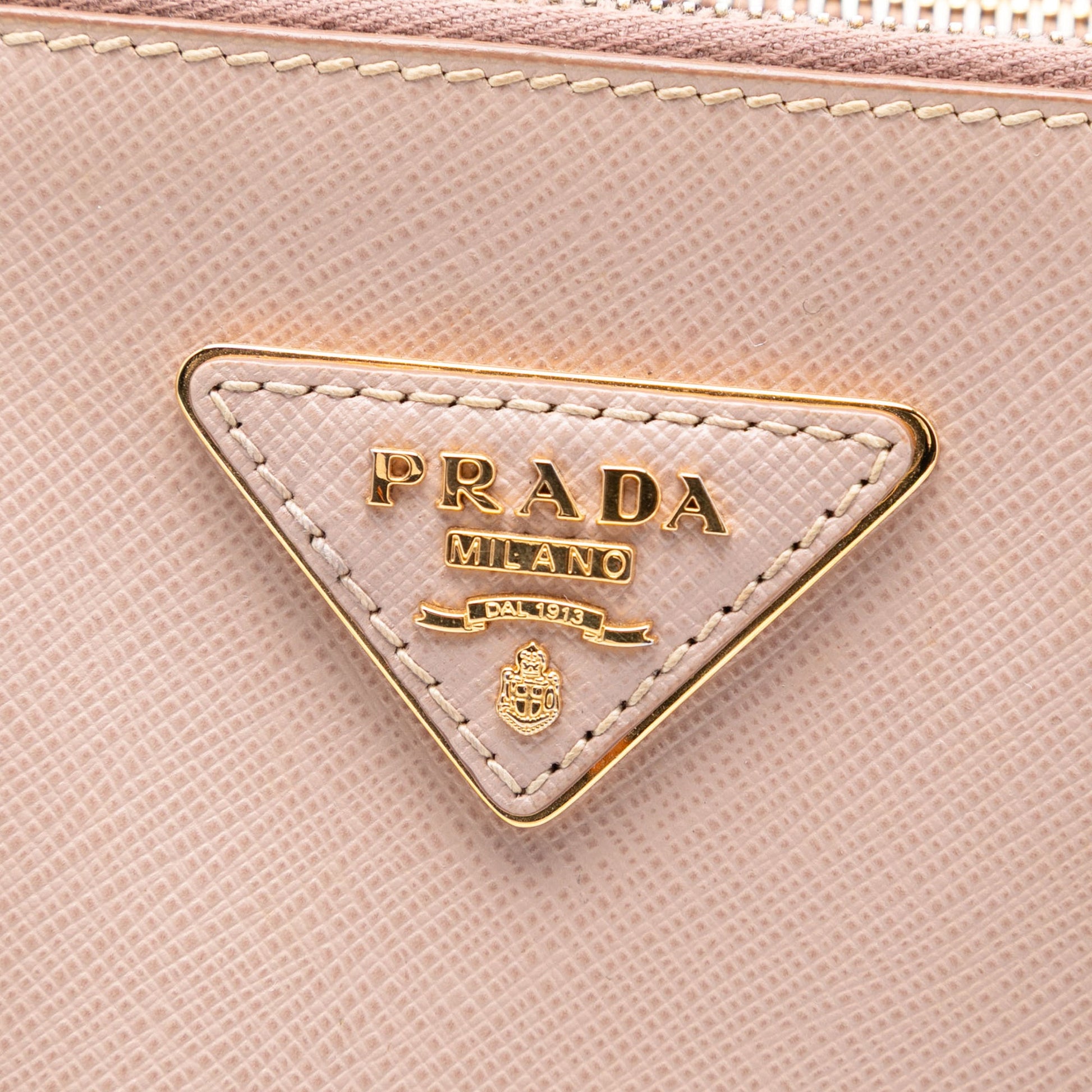 Prada Small Saffiano Lux Galleria Double Zip Satchel