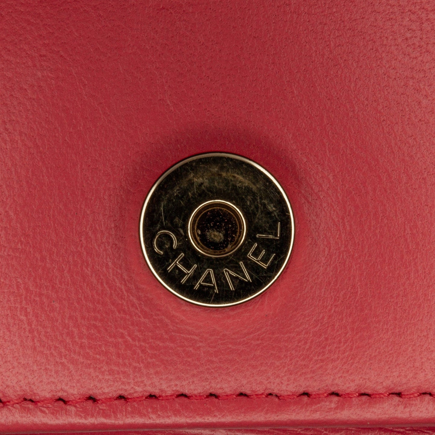 Chanel CC Quilted Lambskin Double Stitch Tassel Wallet On Chain