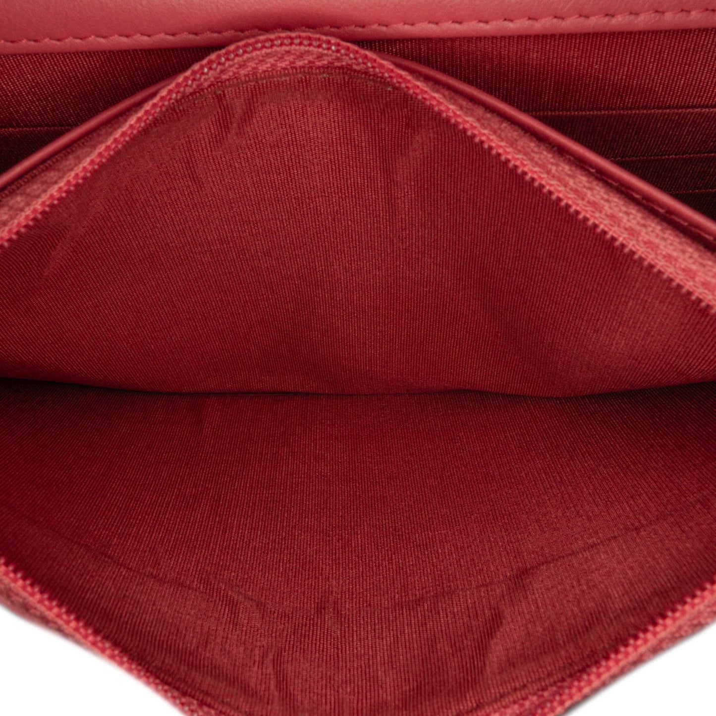 Chanel CC Quilted Lambskin Double Stitch Tassel Wallet On Chain
