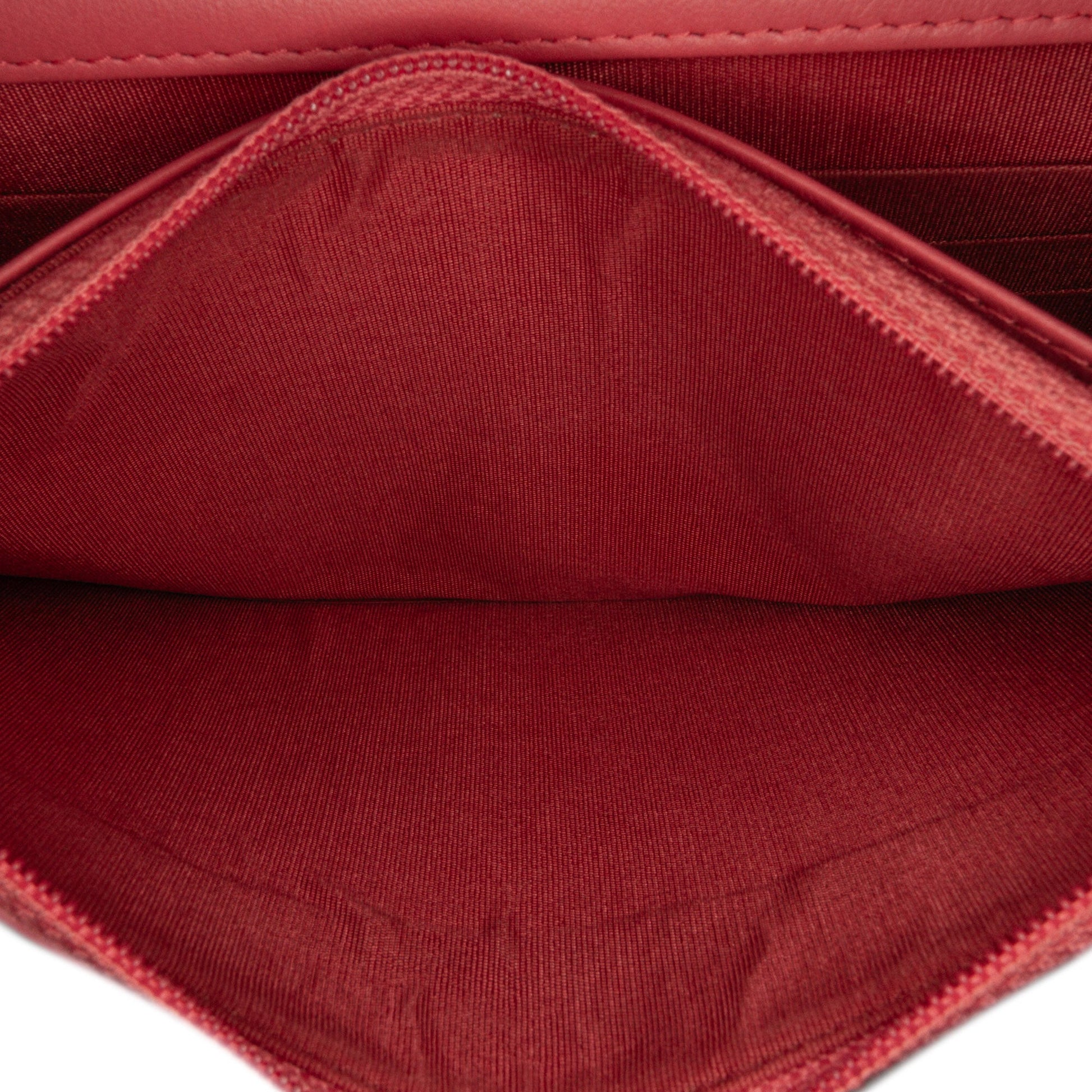 Chanel CC Quilted Lambskin Double Stitch Tassel Wallet On Chain