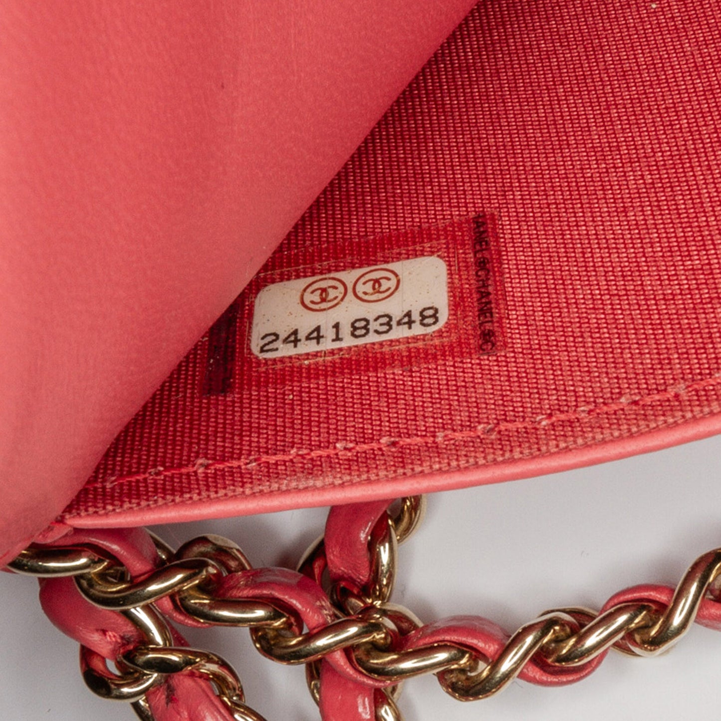 Chanel CC Quilted Lambskin Double Stitch Tassel Wallet On Chain