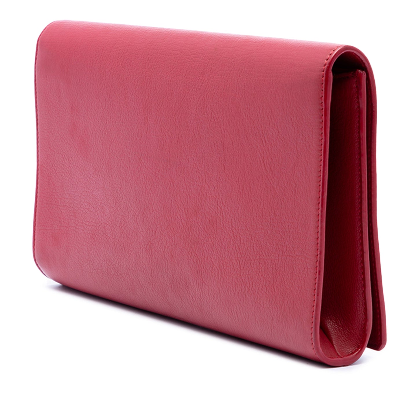 Saint Laurent Large Leather Belle de Jour Clutch