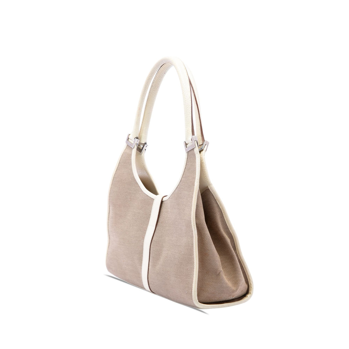 Gucci Canvas Jackie Bardot Shoulder Bag