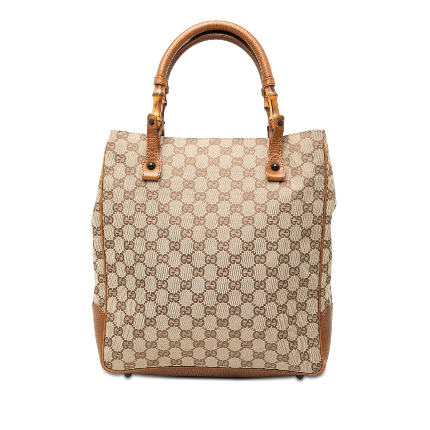 Gucci GG Canvas Bamboo Tote