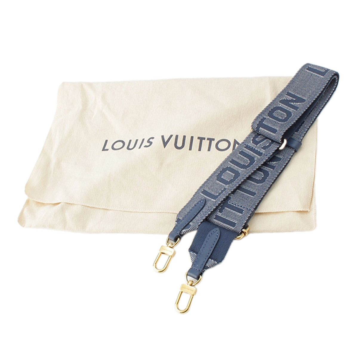 Louis Vuitton Monogram Embossed Denim Lambskin Coussin PM