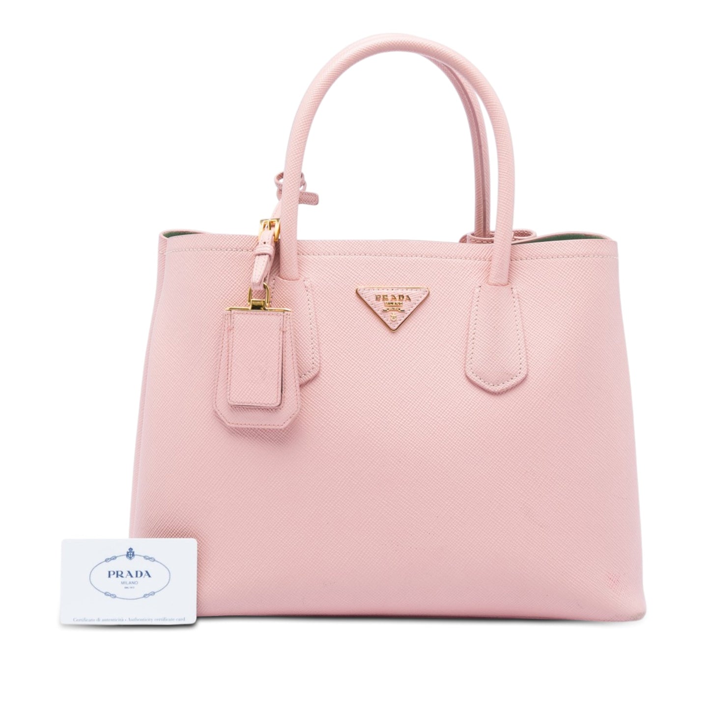 Prada Medium Saffiano Cuir Double Satchel