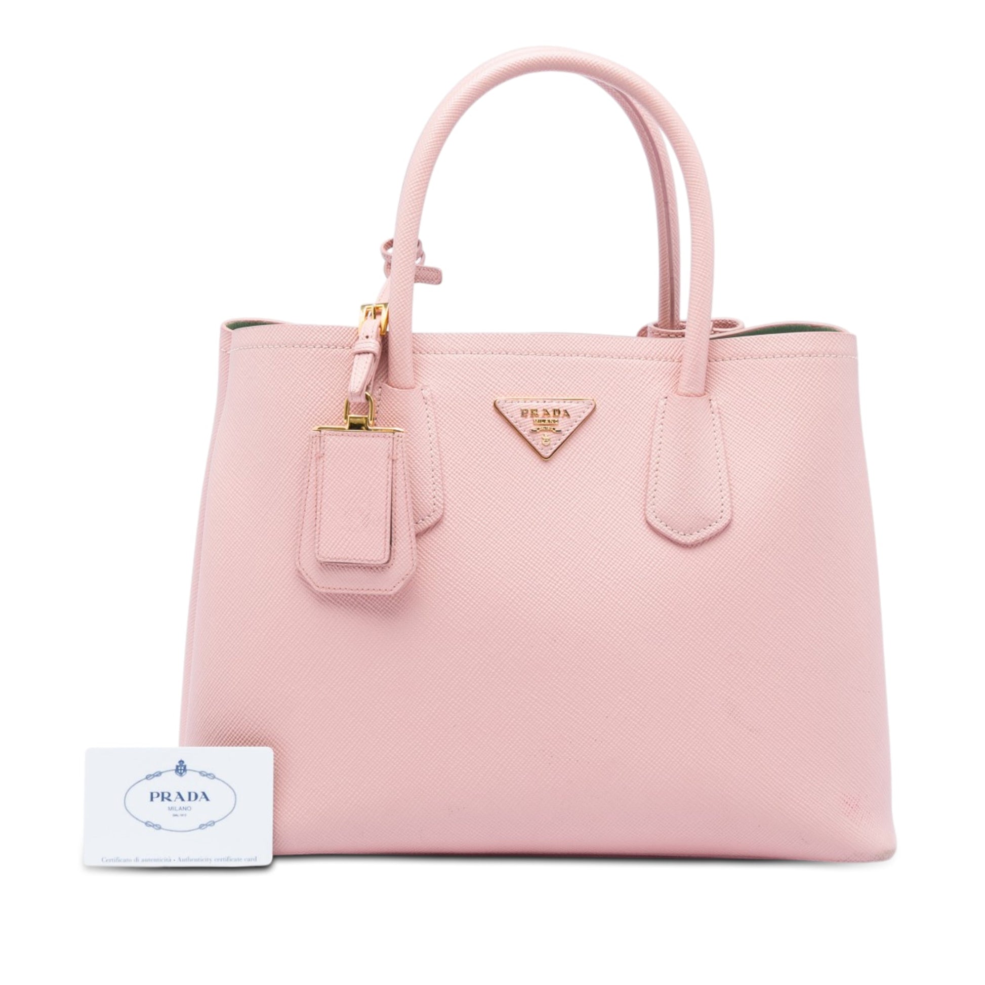 Prada Medium Saffiano Cuir Double Satchel