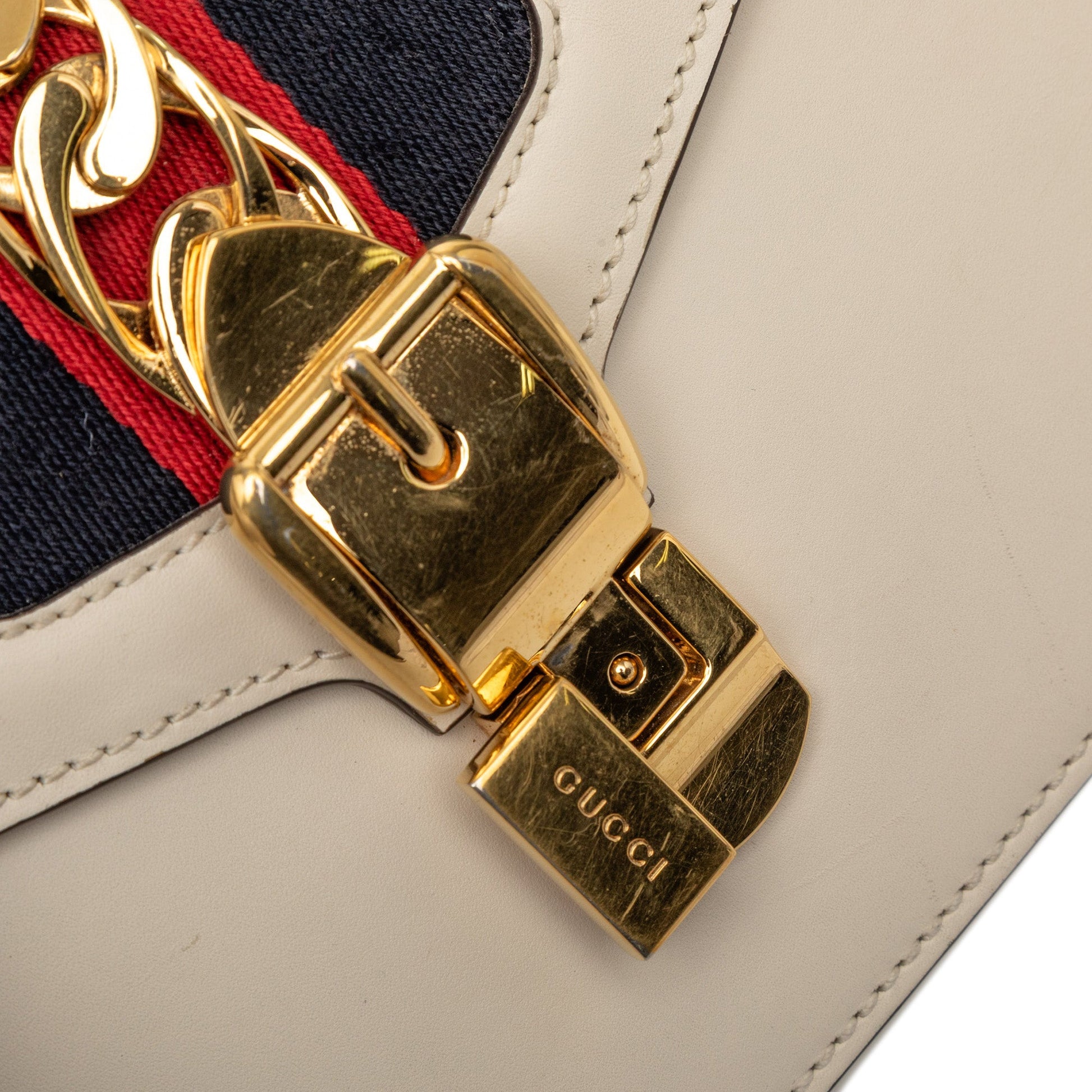 Gucci Mini Calfskin Sylvie Satchel