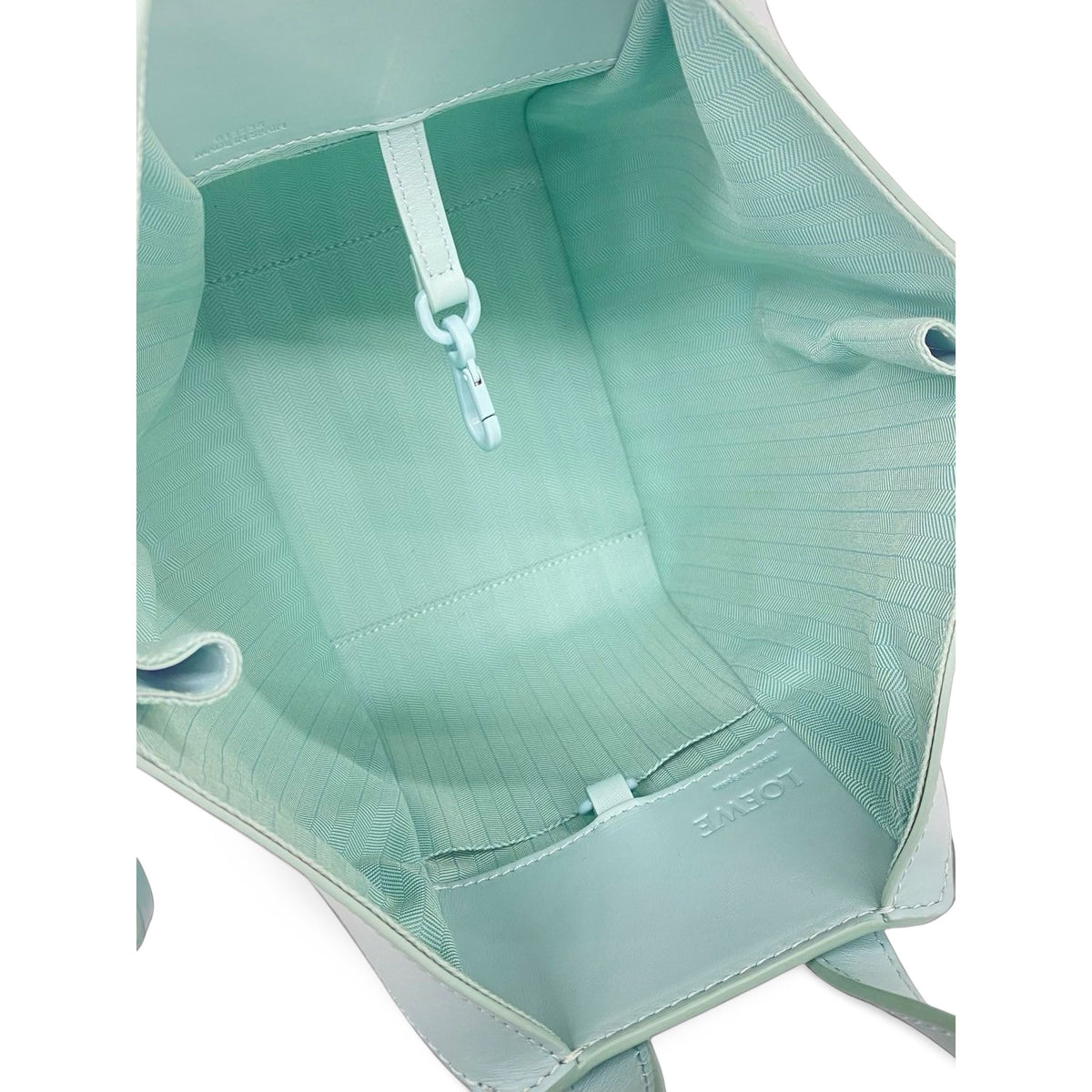 LOEWE Soft Grained Calfskin Compact Hammock Bag — Green