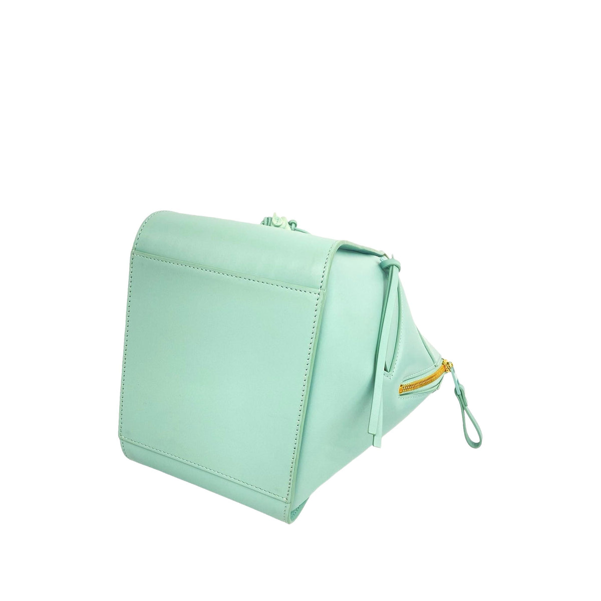 LOEWE Soft Grained Calfskin Compact Hammock Bag — Green