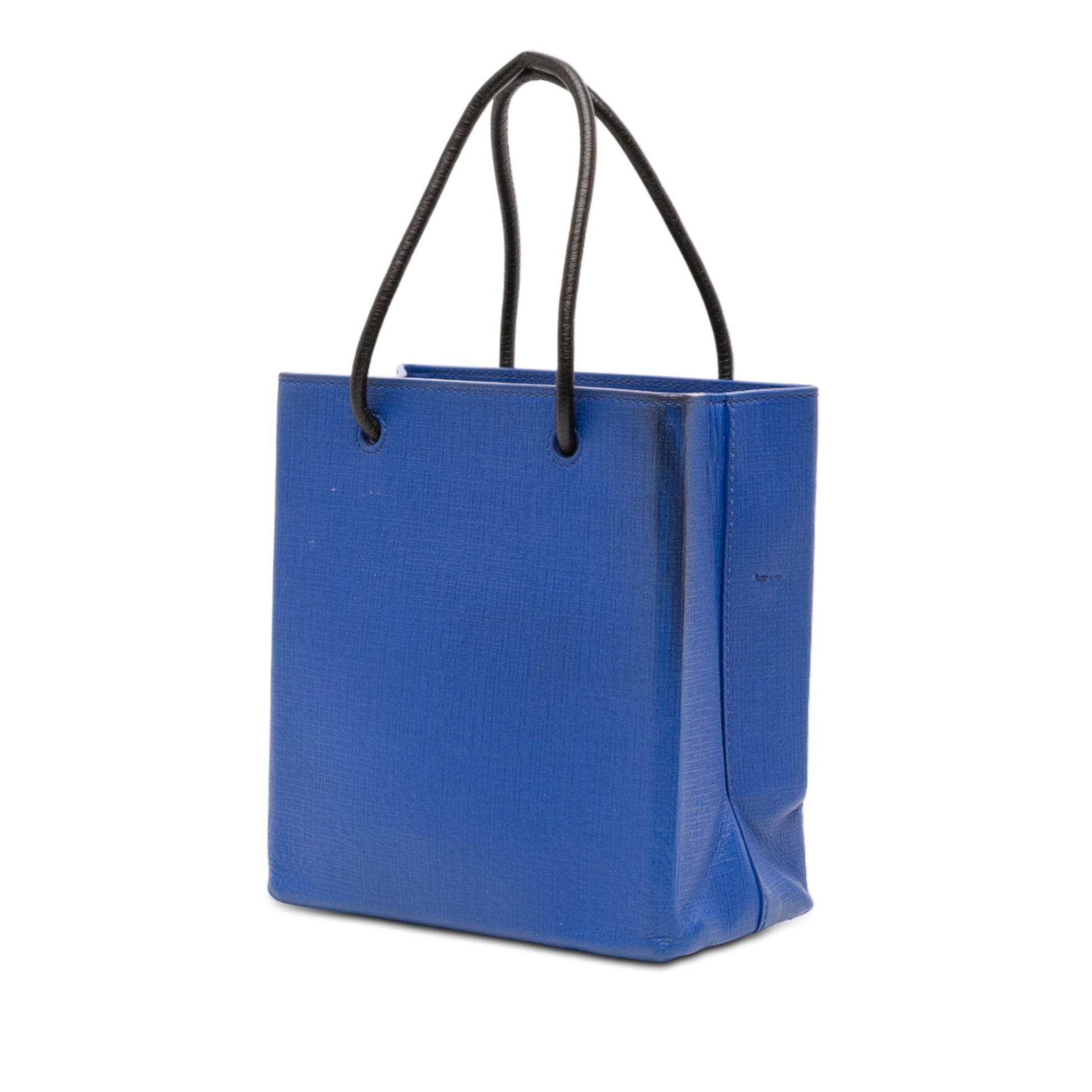 Balenciaga XXS Leather Logo Shopping Tote