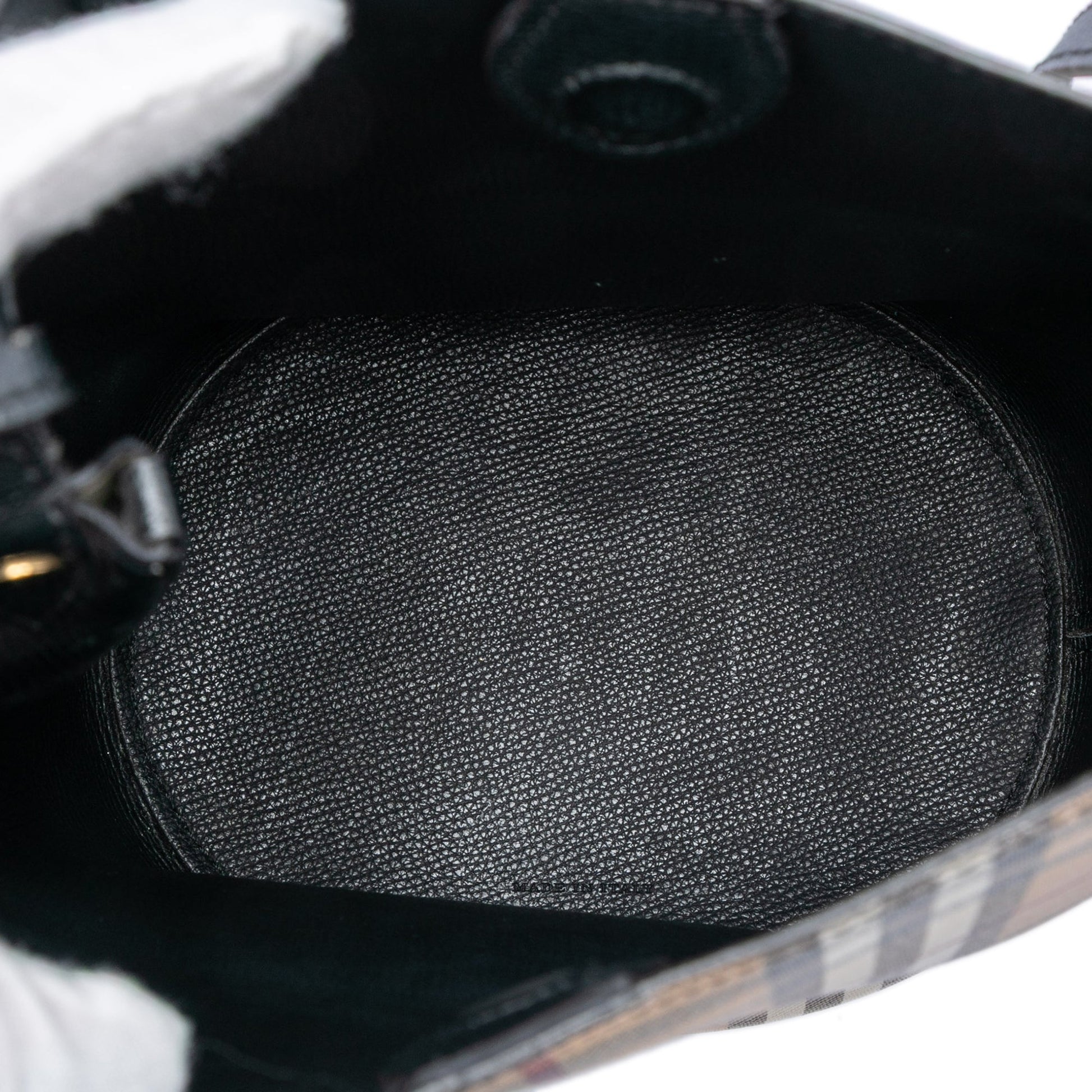 Burberry Haymarket Check Coated Canvas Lorne Bucket Bag