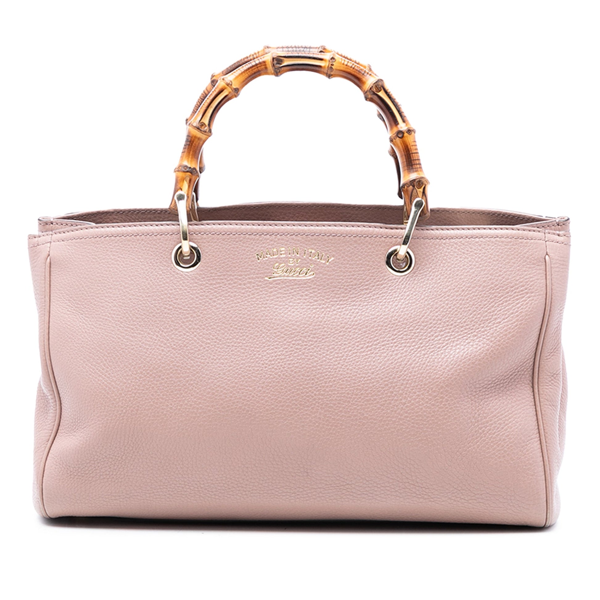 Gucci Medium Calfskin Bamboo Shopper Satchel
