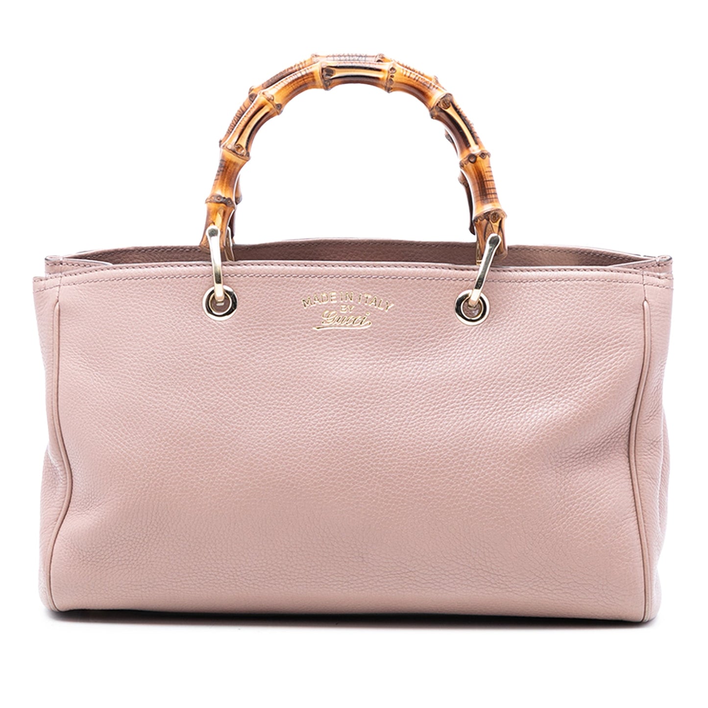 Gucci Medium Calfskin Bamboo Shopper Satchel