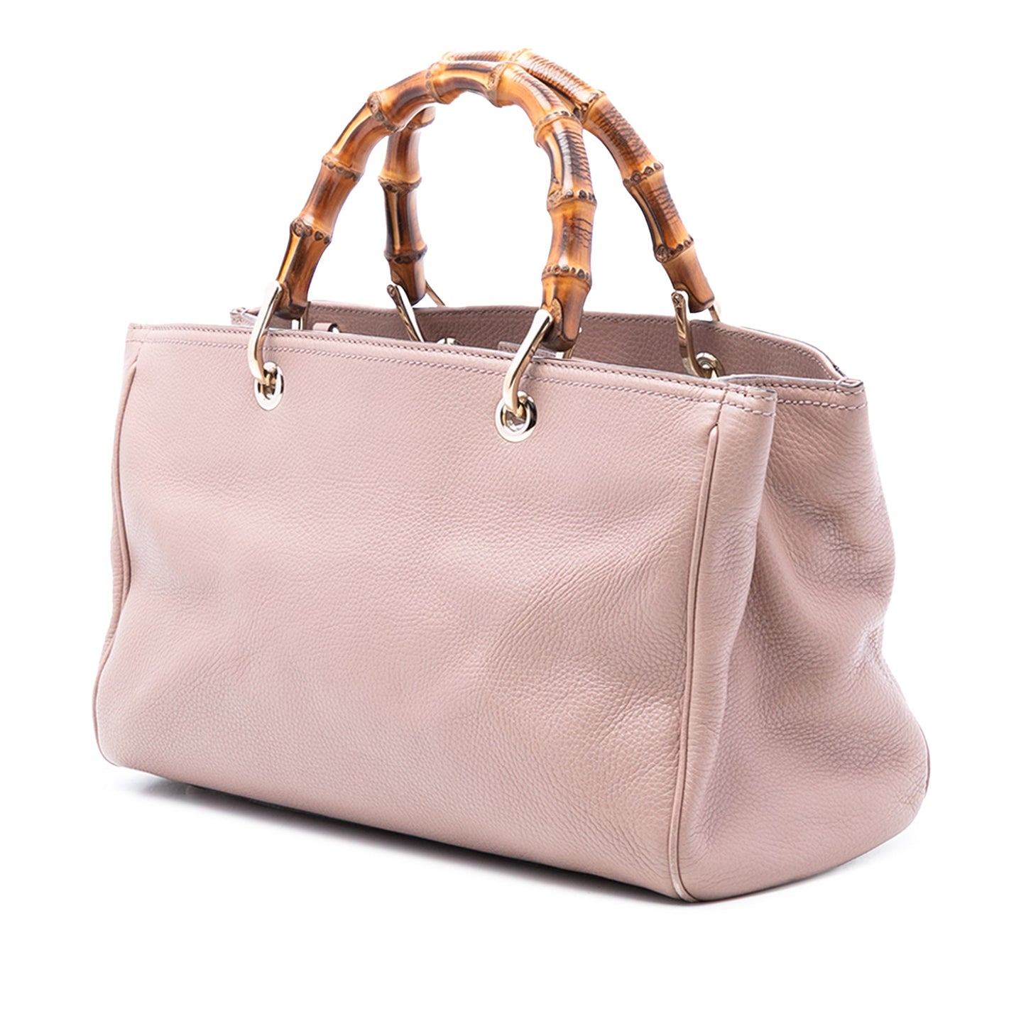 Gucci Medium Calfskin Bamboo Shopper Satchel