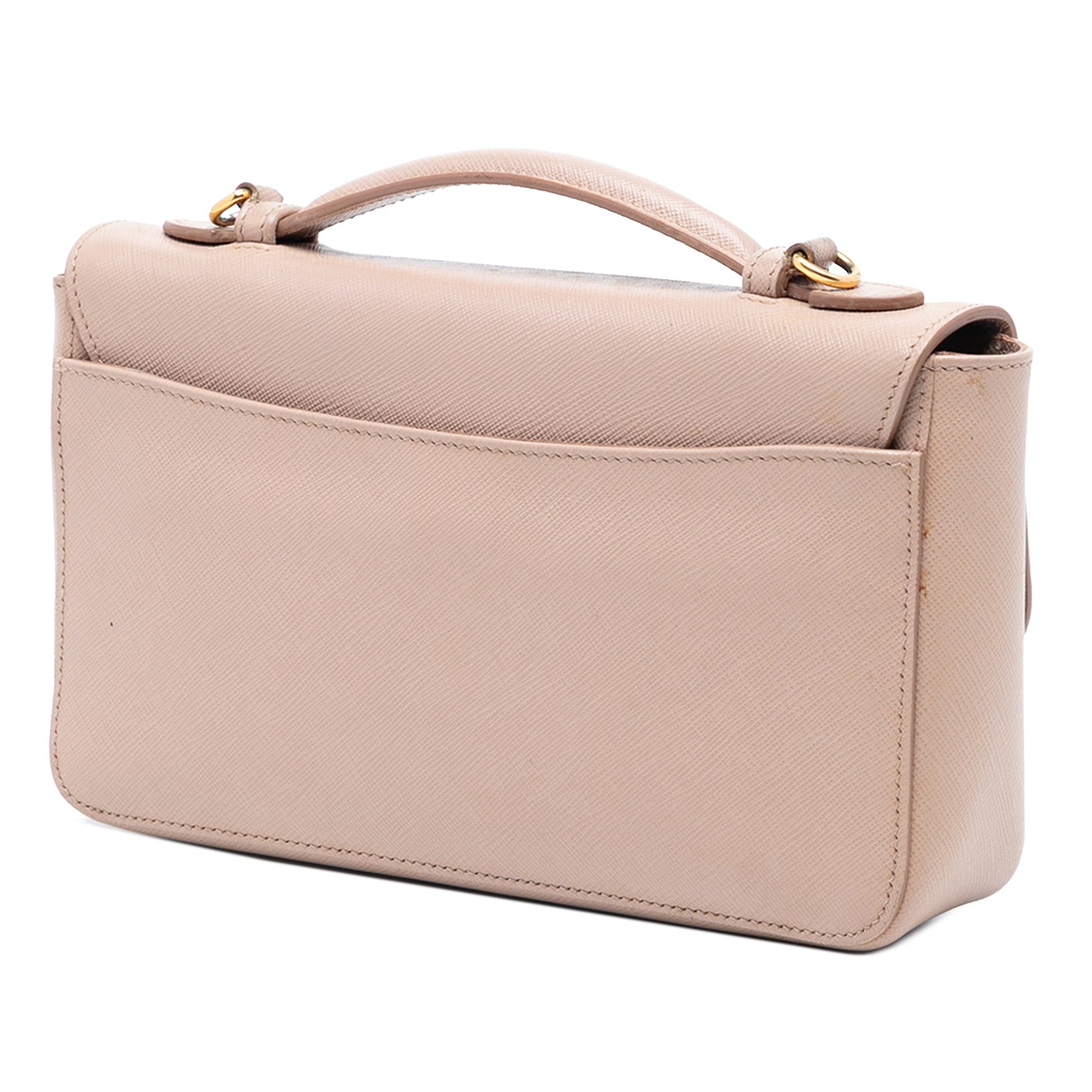 Prada Saffiano Sound Lock Satchel