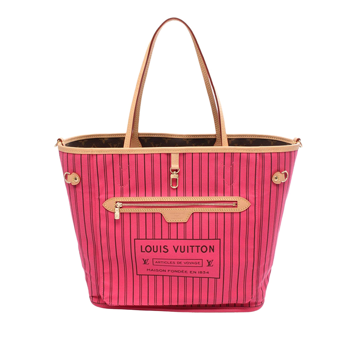 Louis Vuitton Monogram Neverfull Inside Out MM — Brown