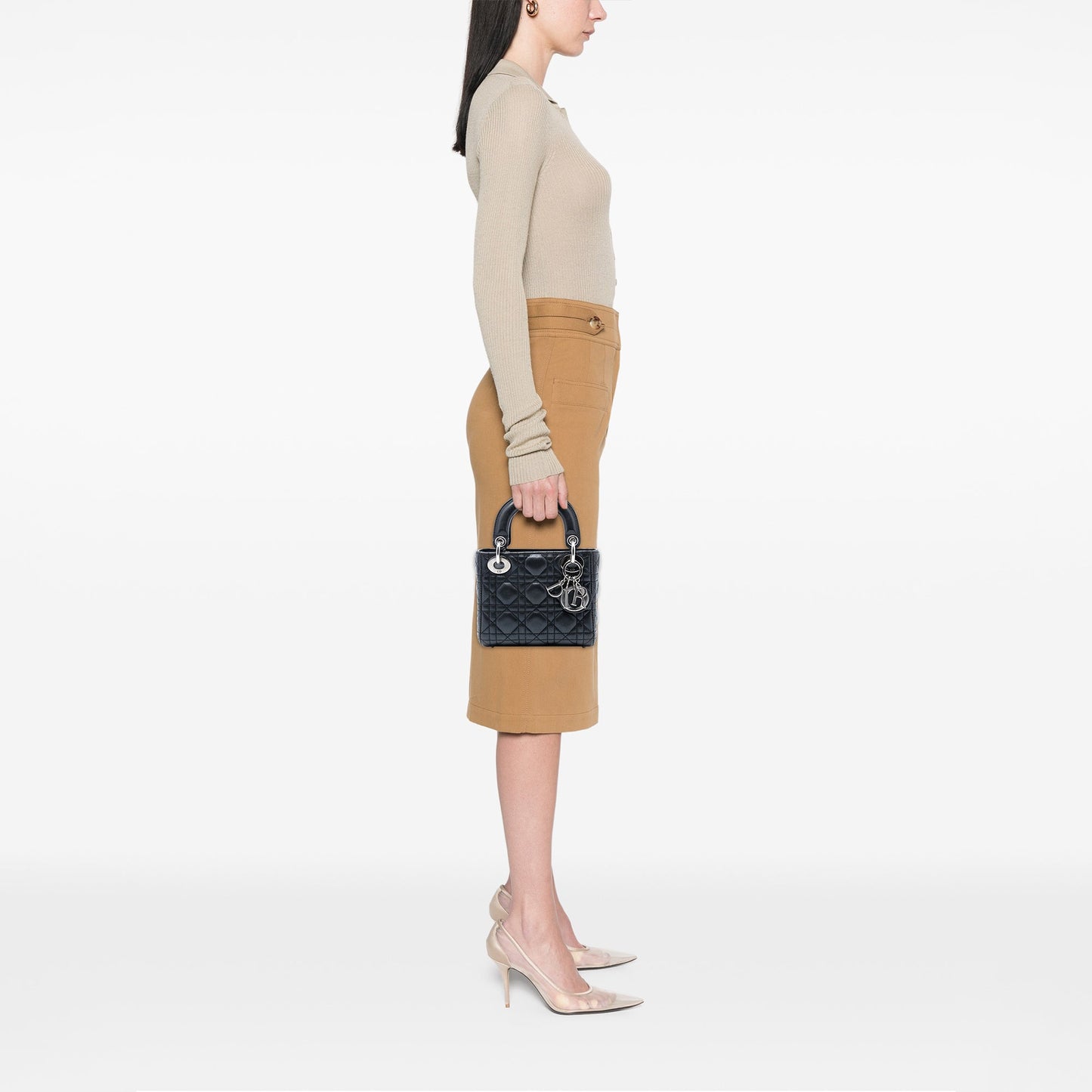 Dior Mini Iridescent Lambskin Cannage Lady Dior