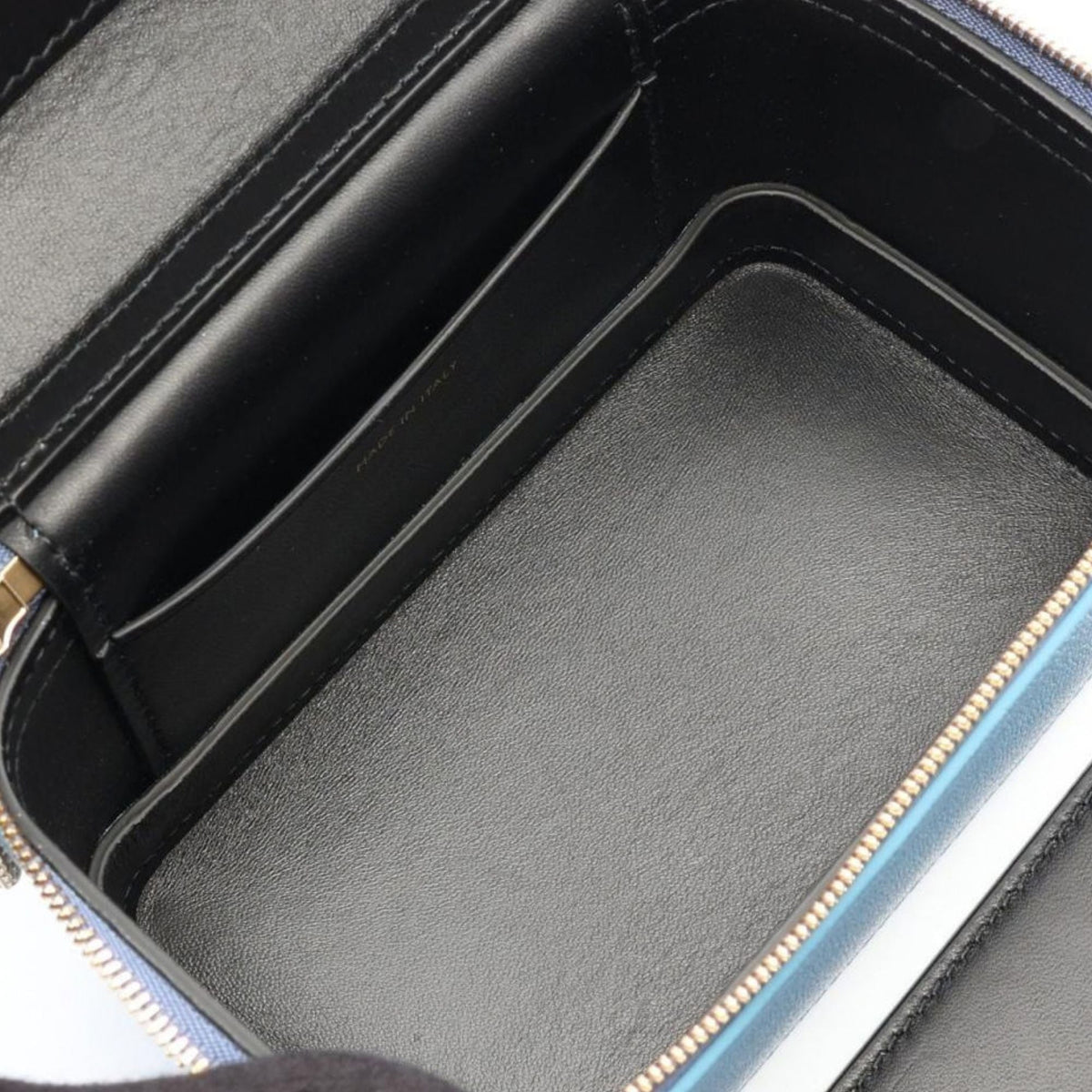 Bvlgari Grained Calfskin Serpenti Forever Vanity Bag — Blue