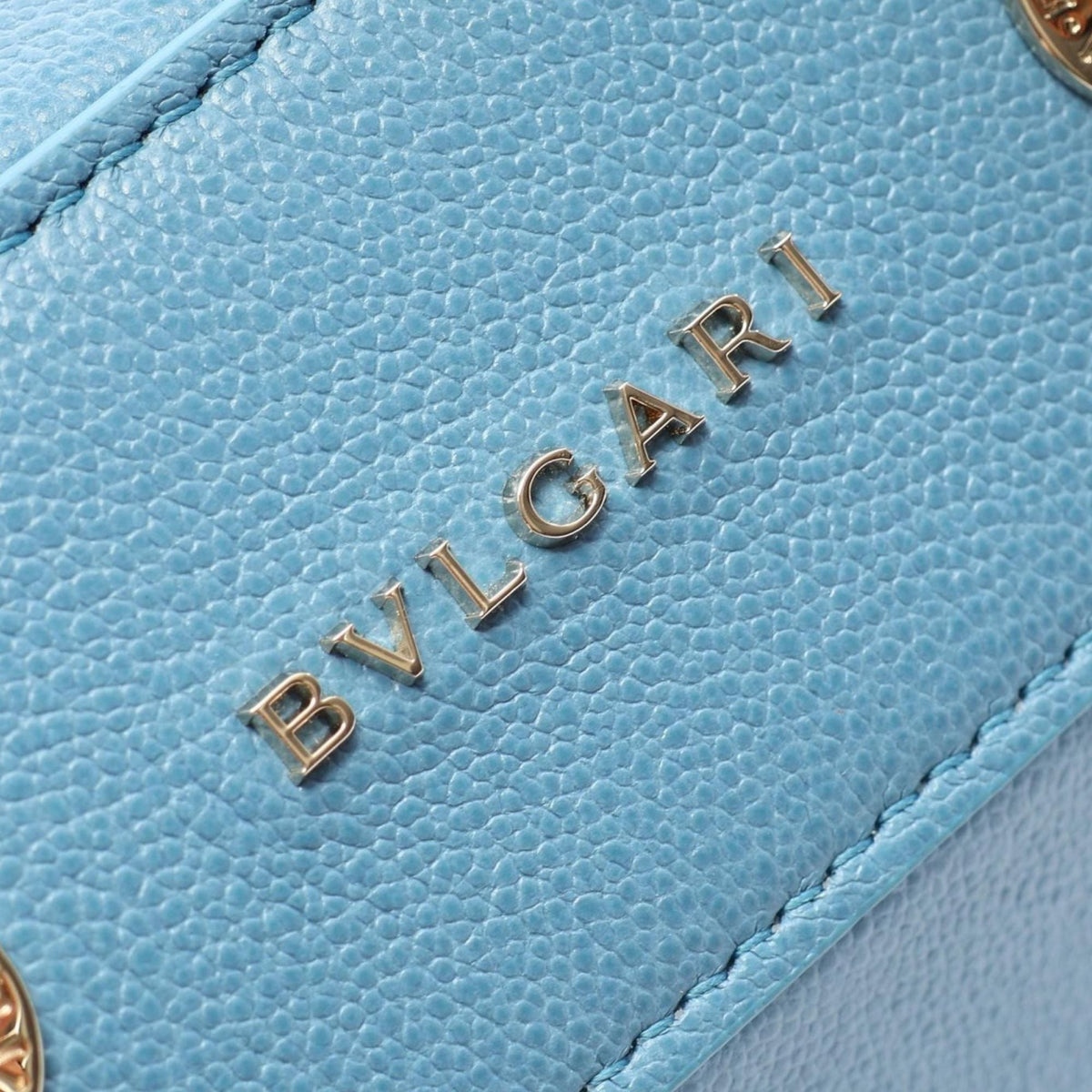 Bvlgari Grained Calfskin Serpenti Forever Vanity Bag — Blue