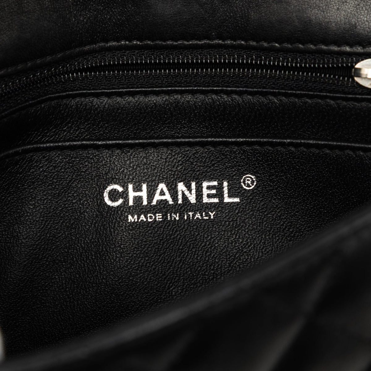 Chanel Mini Rectangular Classic Lambskin Valentines Heart Charms Single Flap — Black