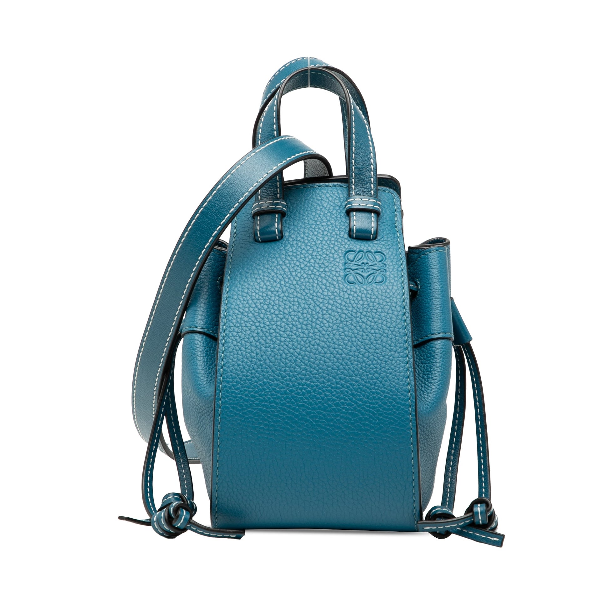 LOEWE Mini Leather Drawstring Hammock Bag