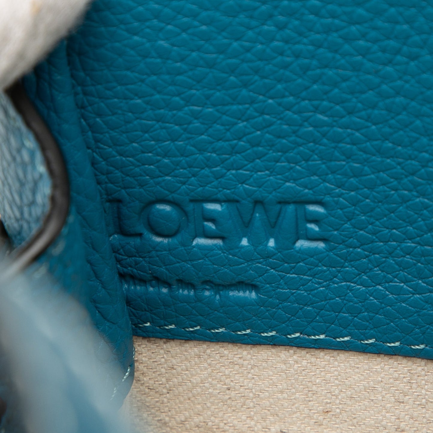 LOEWE Mini Leather Drawstring Hammock Bag
