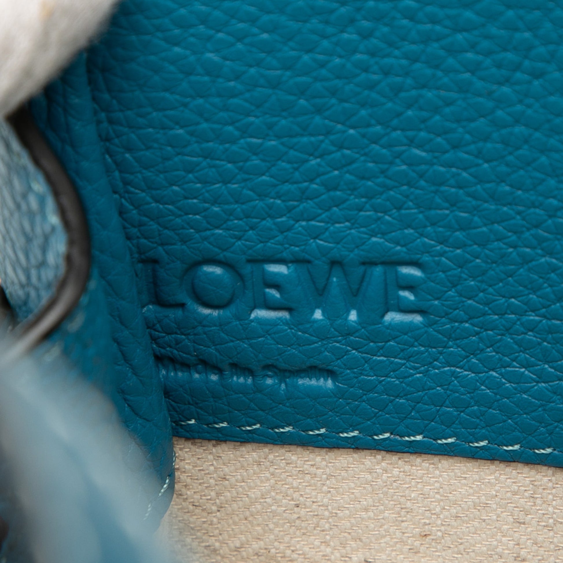 LOEWE Mini Leather Drawstring Hammock Bag