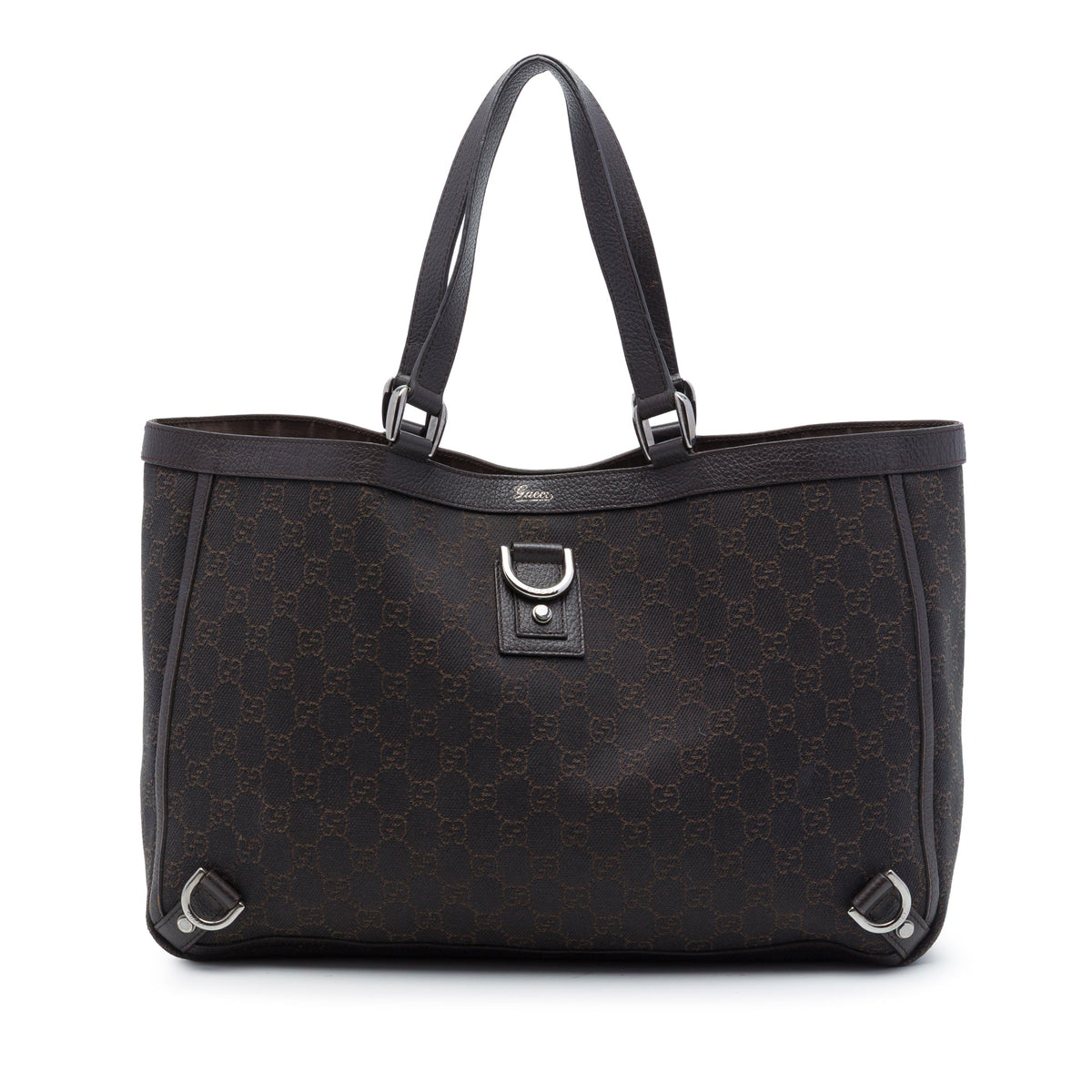 Gucci GG Denim Abbey D Ring Tote