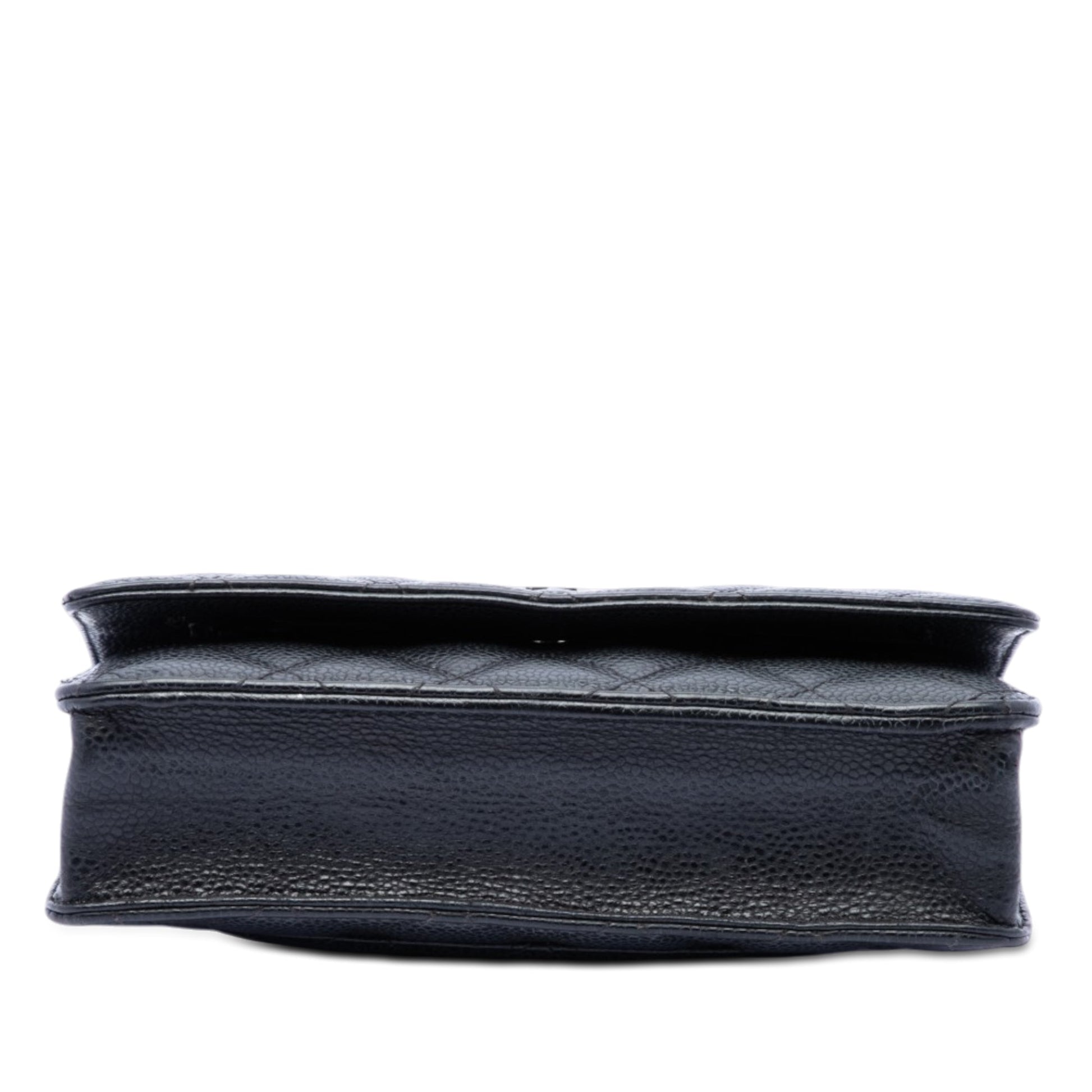 Chanel CC Quilted Caviar Wallet on Chain