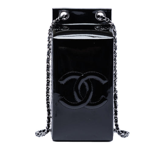 Patent Milk Carton Crossbody