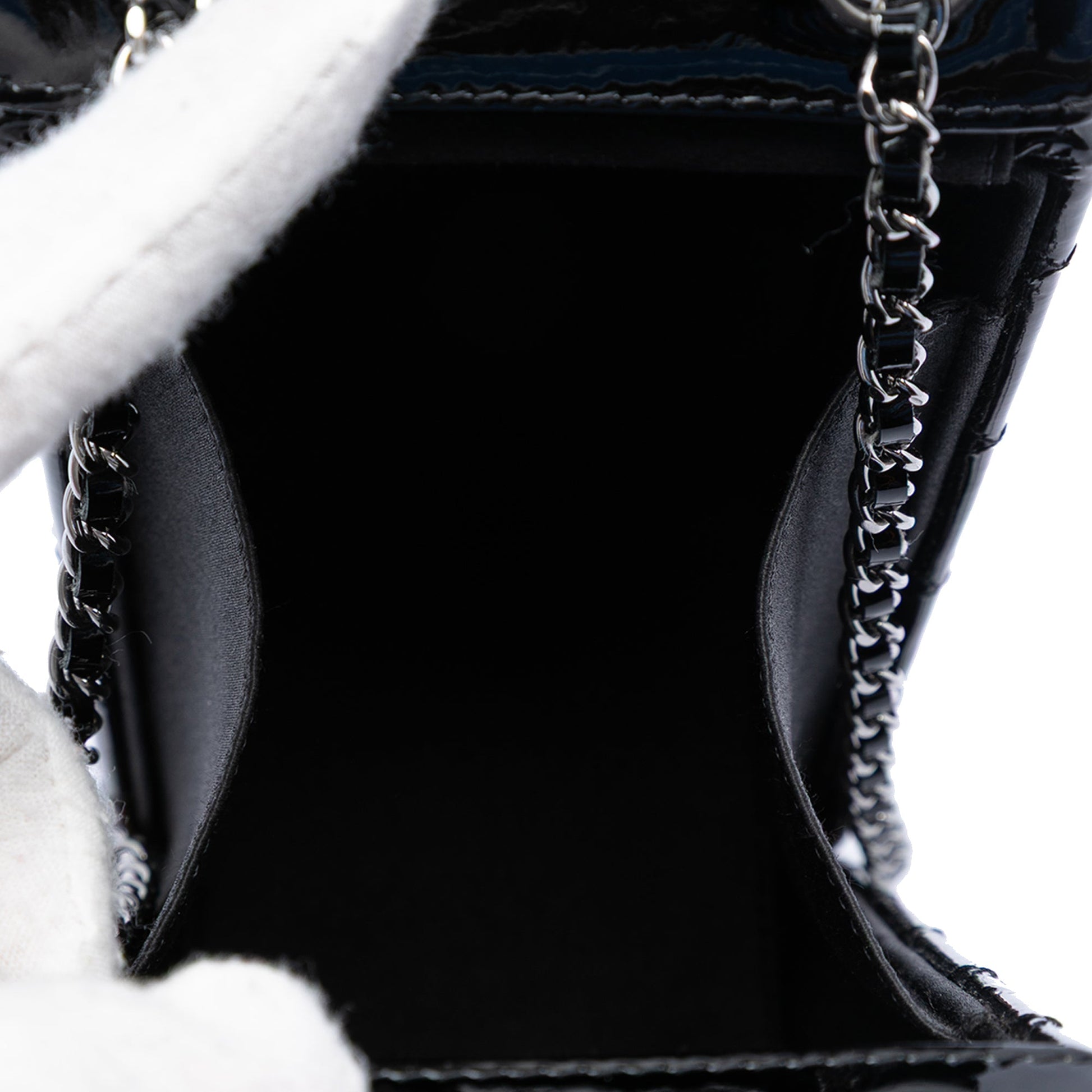 Patent Milk Carton Crossbody