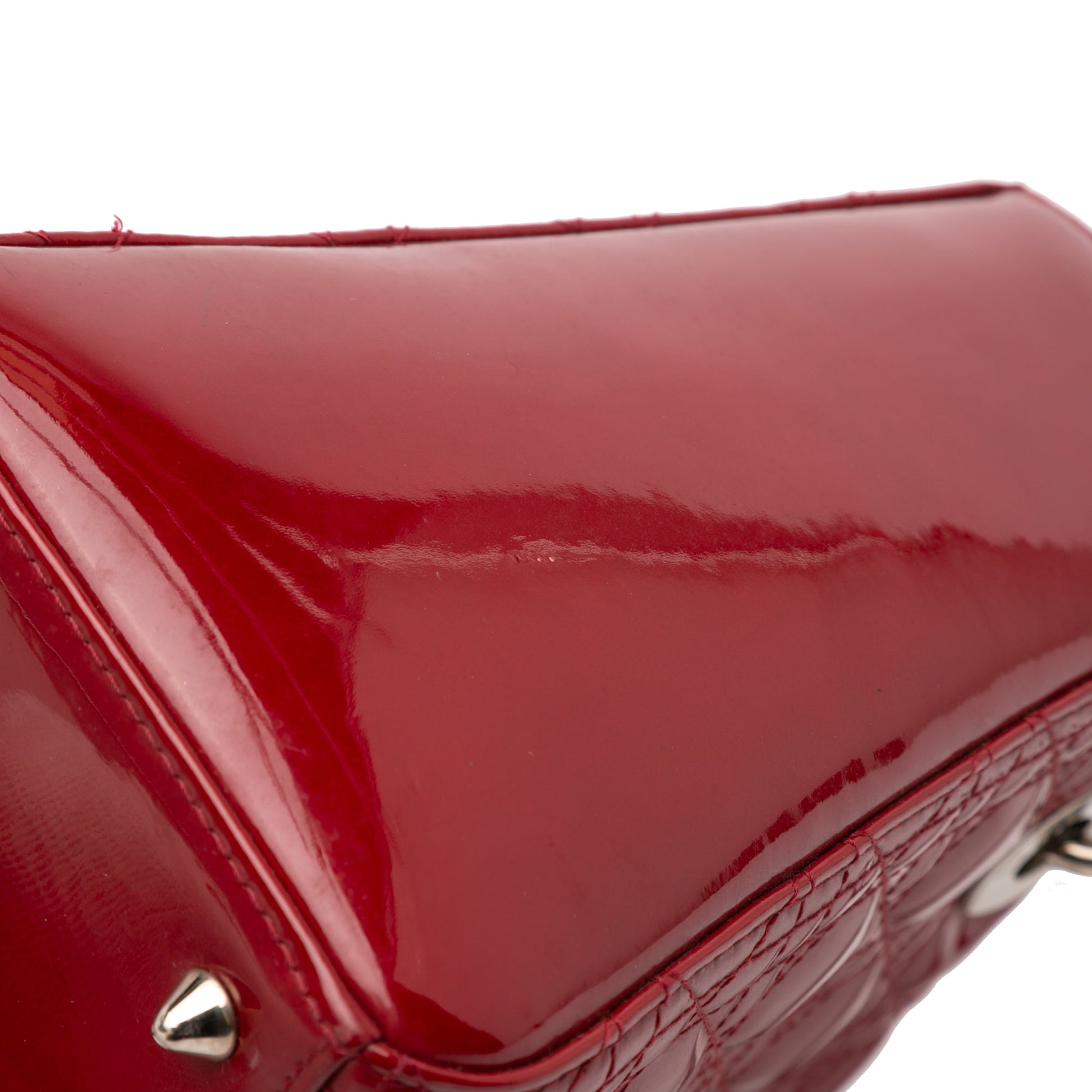 Dior Medium Patent Cannage Lady Dior