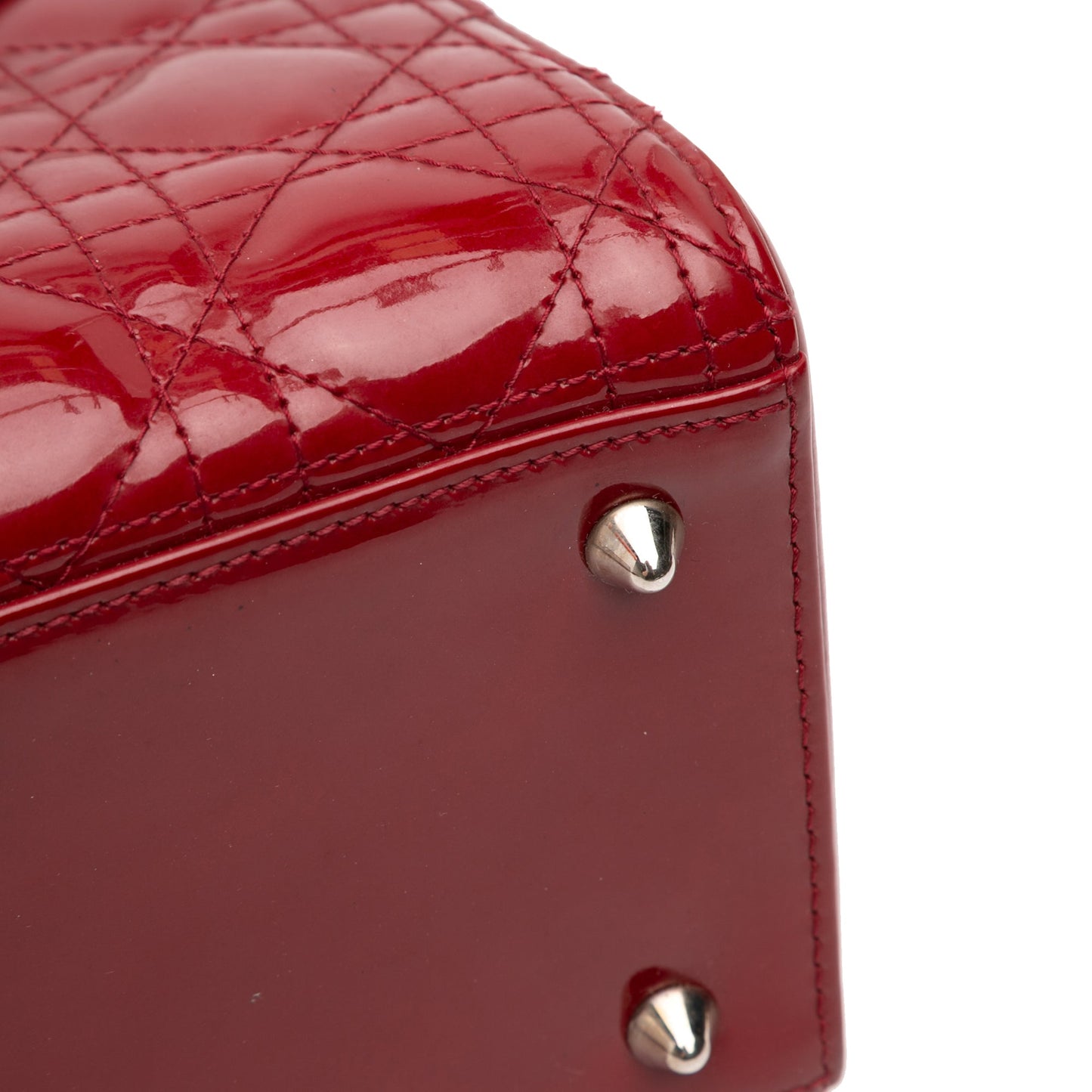 Dior Medium Patent Cannage Lady Dior
