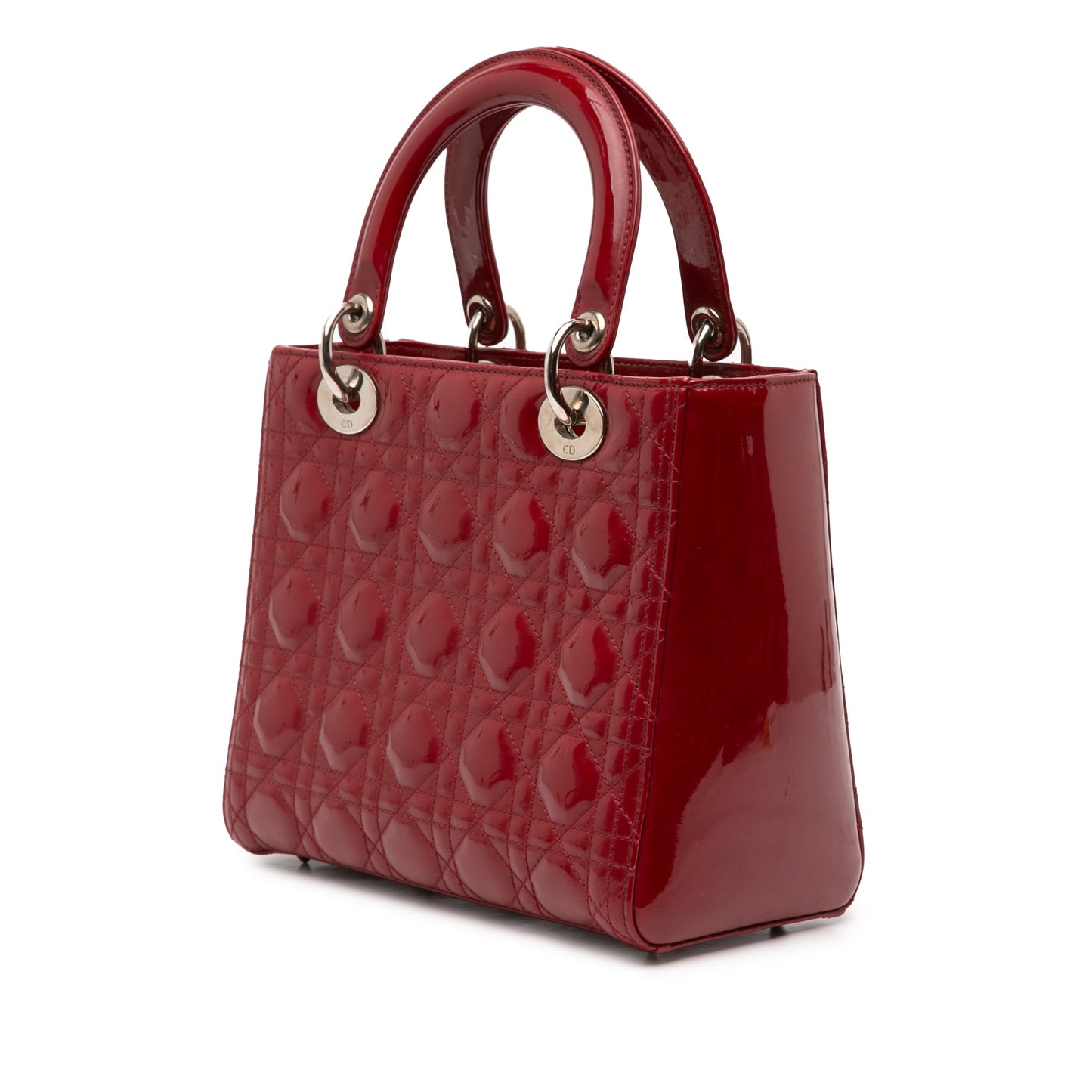 Dior Medium Patent Cannage Lady Dior