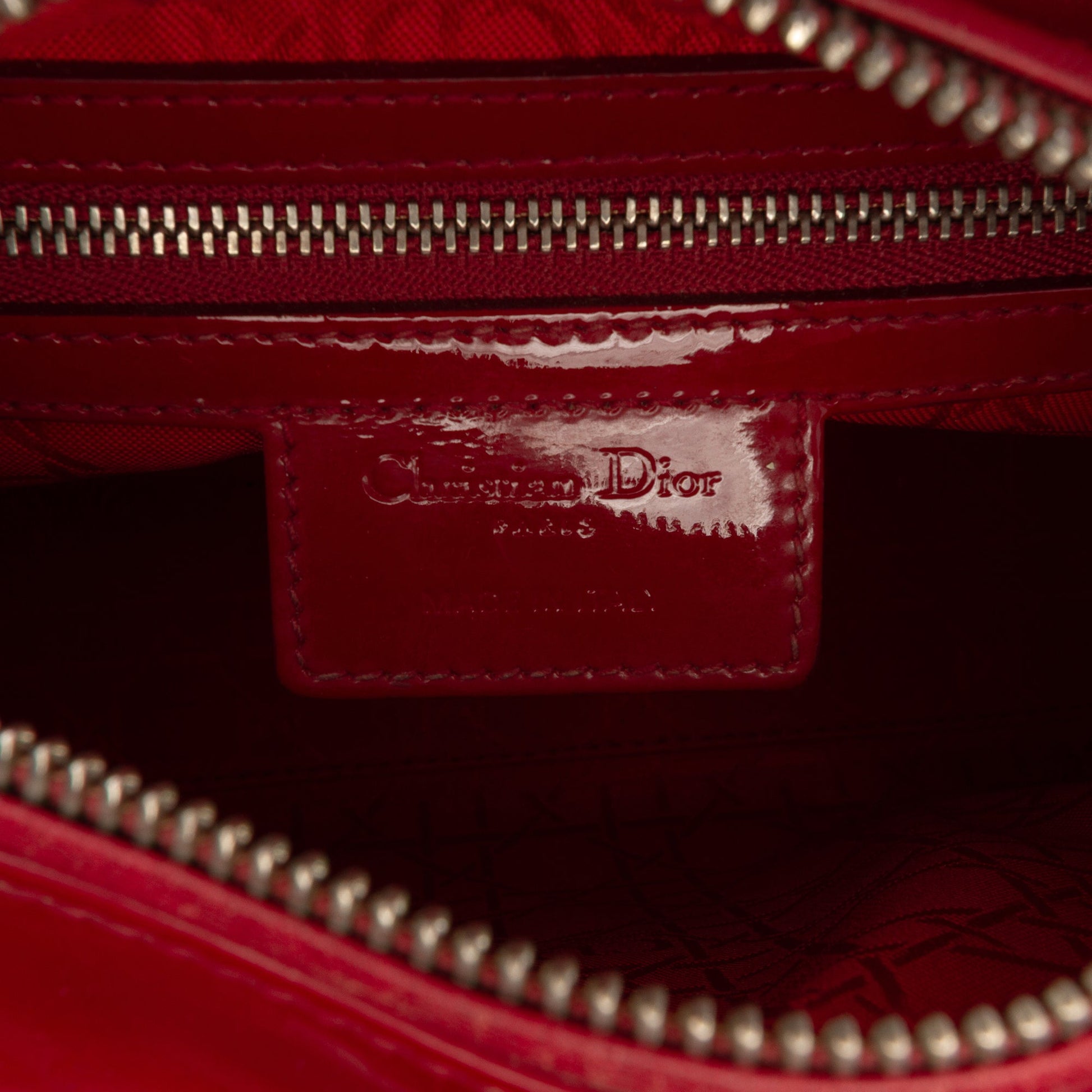 Dior Medium Patent Cannage Lady Dior
