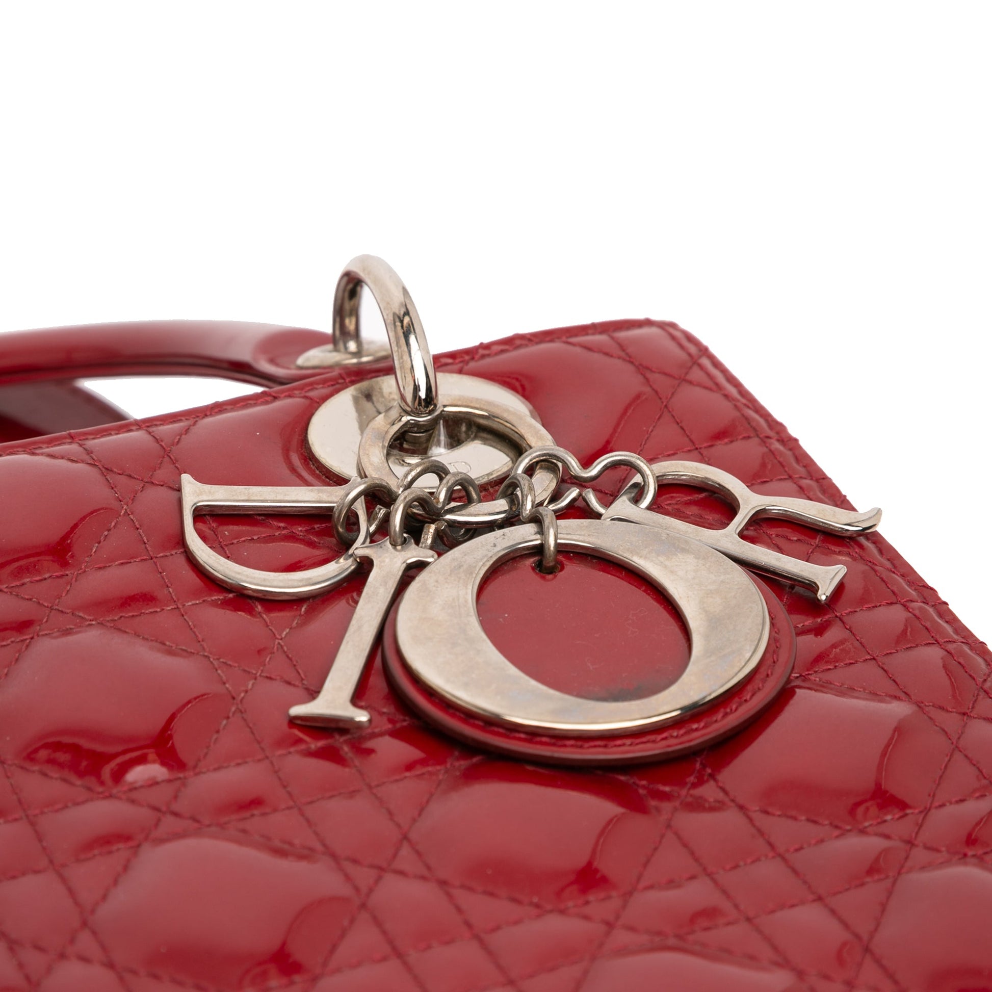 Dior Medium Patent Cannage Lady Dior