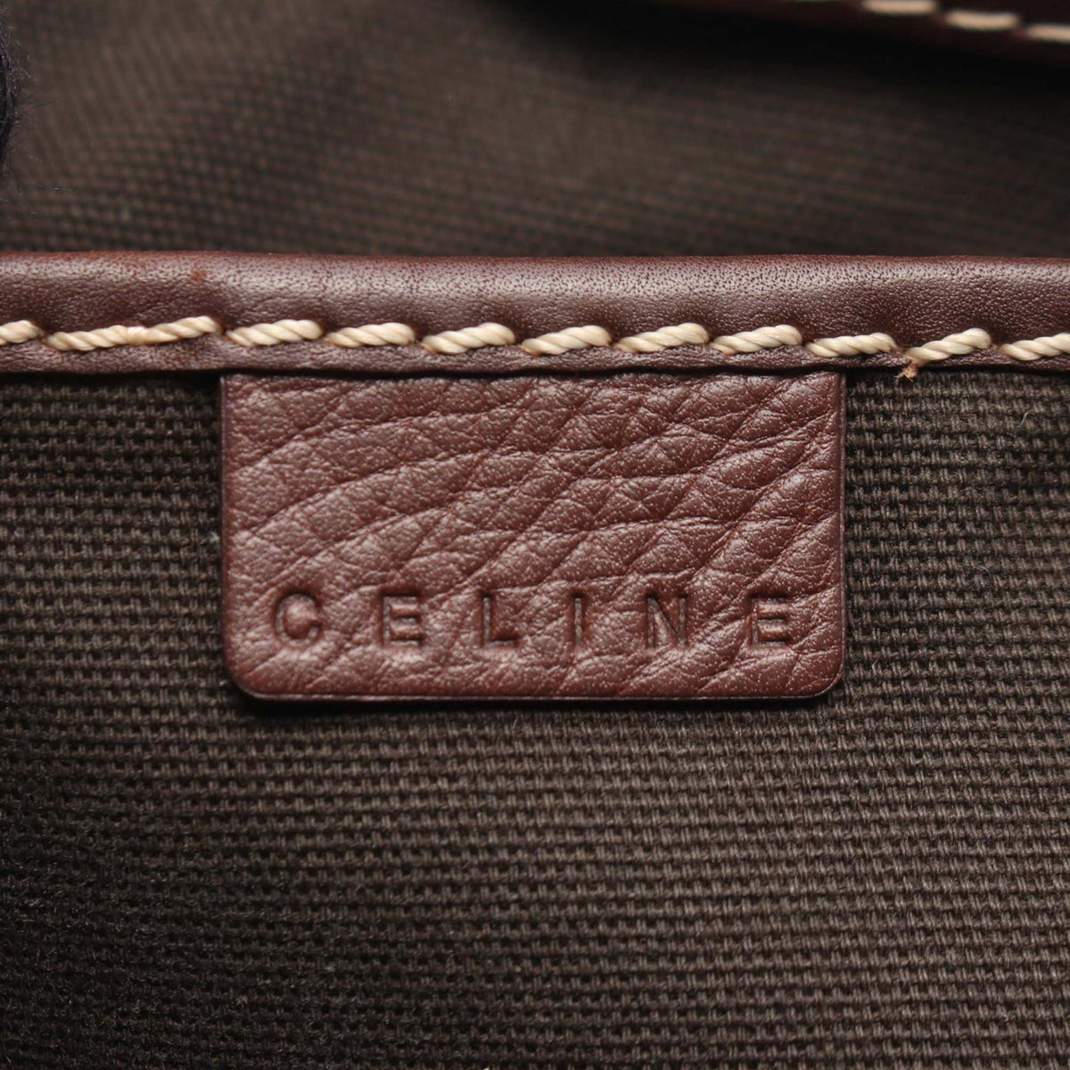 Celine Leather Boogie Handbag — Brown