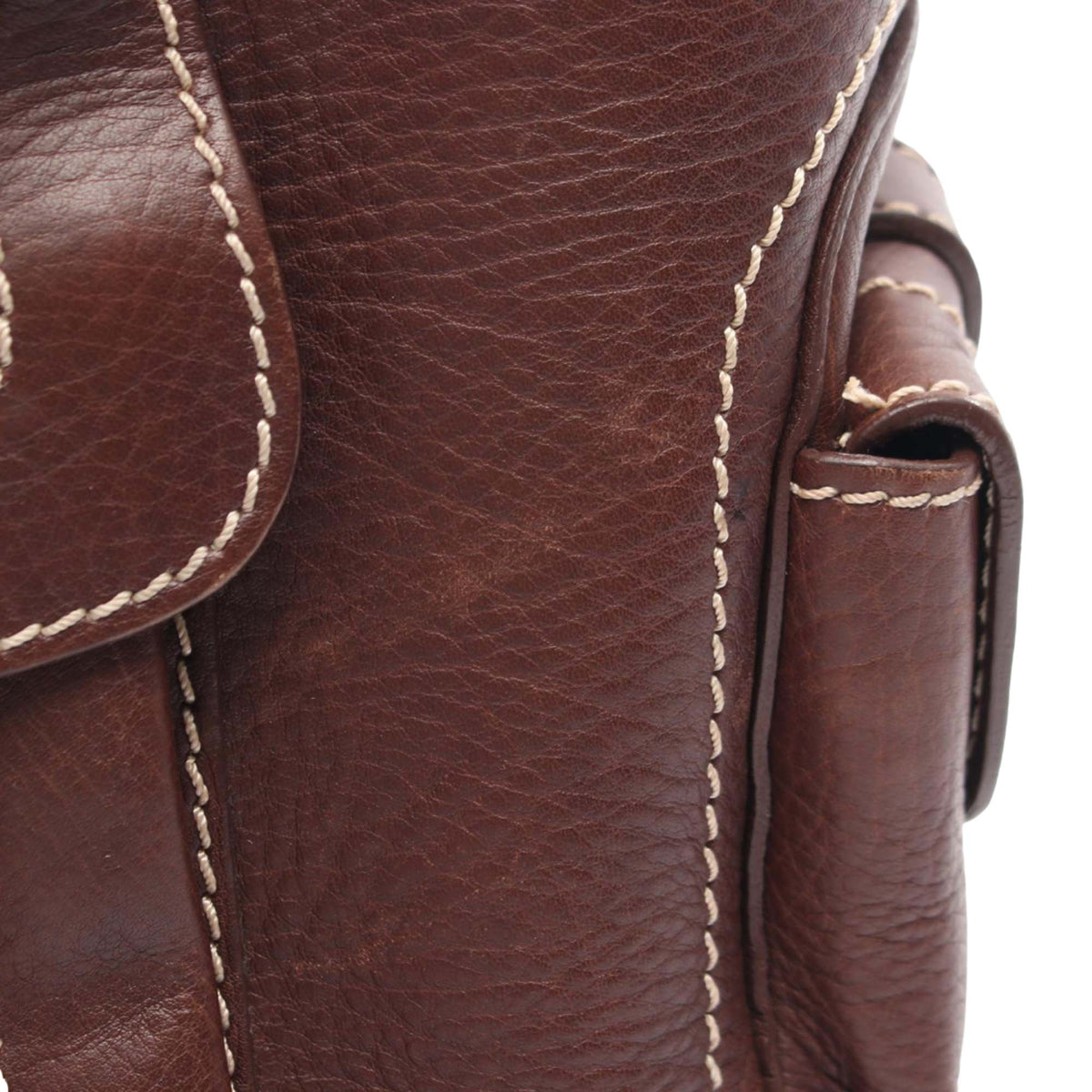 Celine Leather Boogie Handbag — Brown