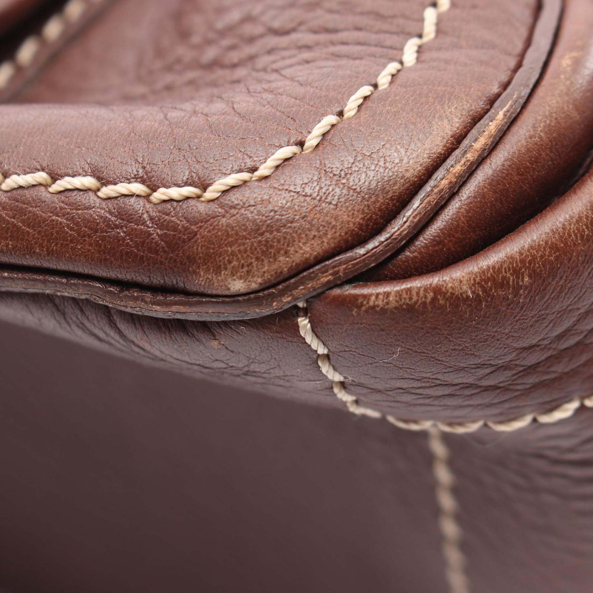 Celine Leather Boogie Handbag — Brown